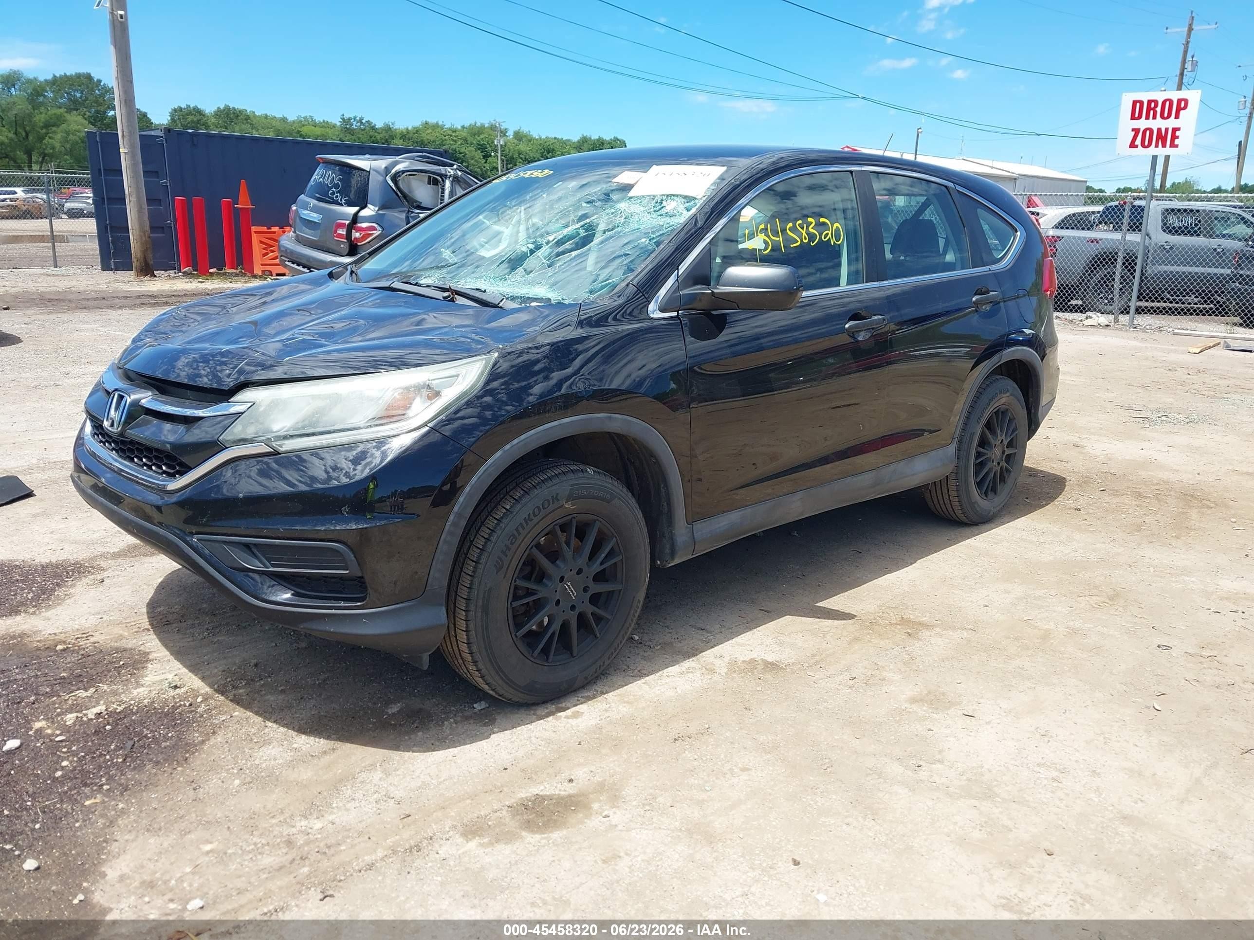 2015 Honda Cr-v Lx Black vin: 2HKRM4H33FH705002