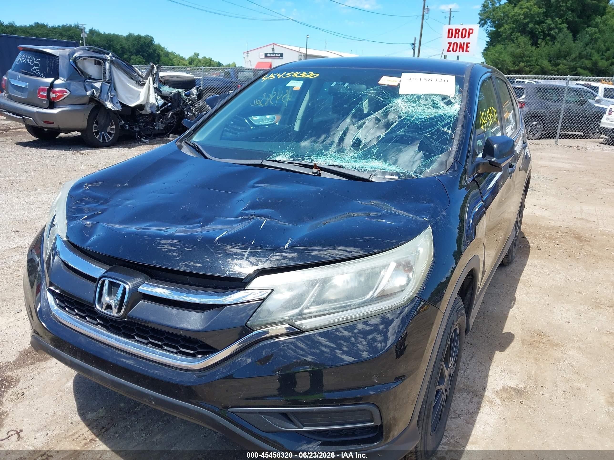 2015 Honda Cr-v Lx Black vin: 2HKRM4H33FH705002