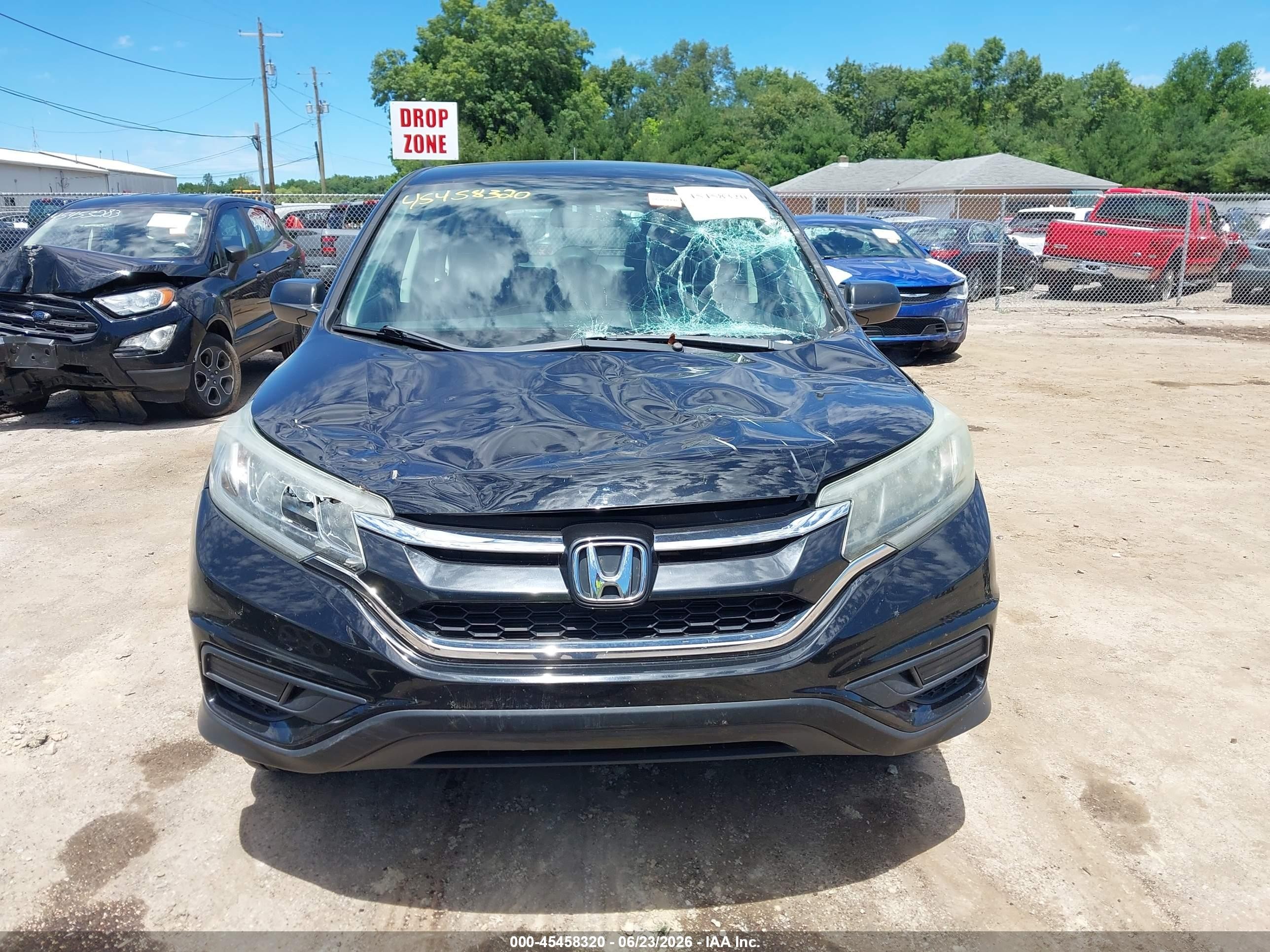 2015 Honda Cr-v Lx Black vin: 2HKRM4H33FH705002