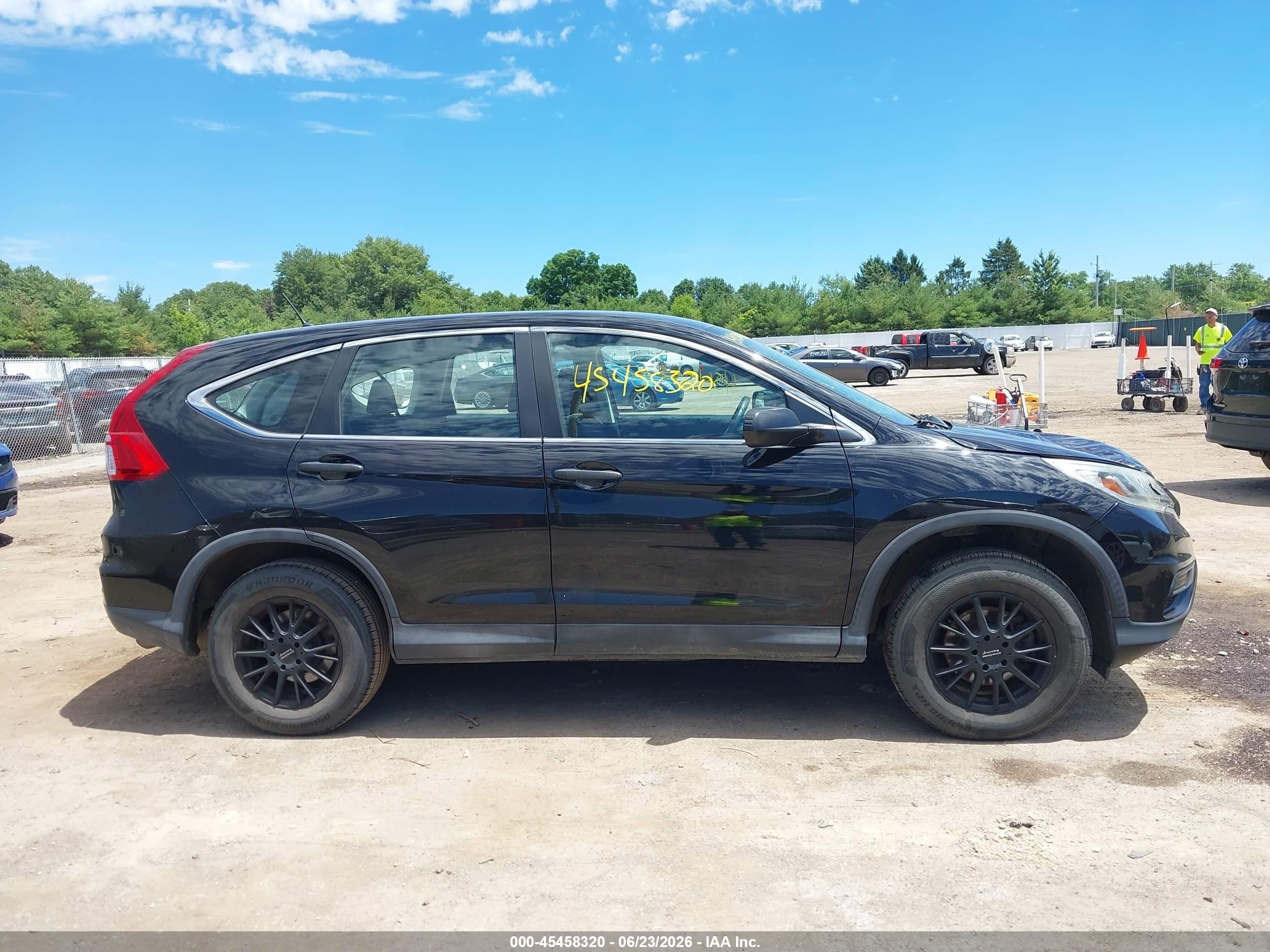 2015 Honda Cr-v Lx Black vin: 2HKRM4H33FH705002