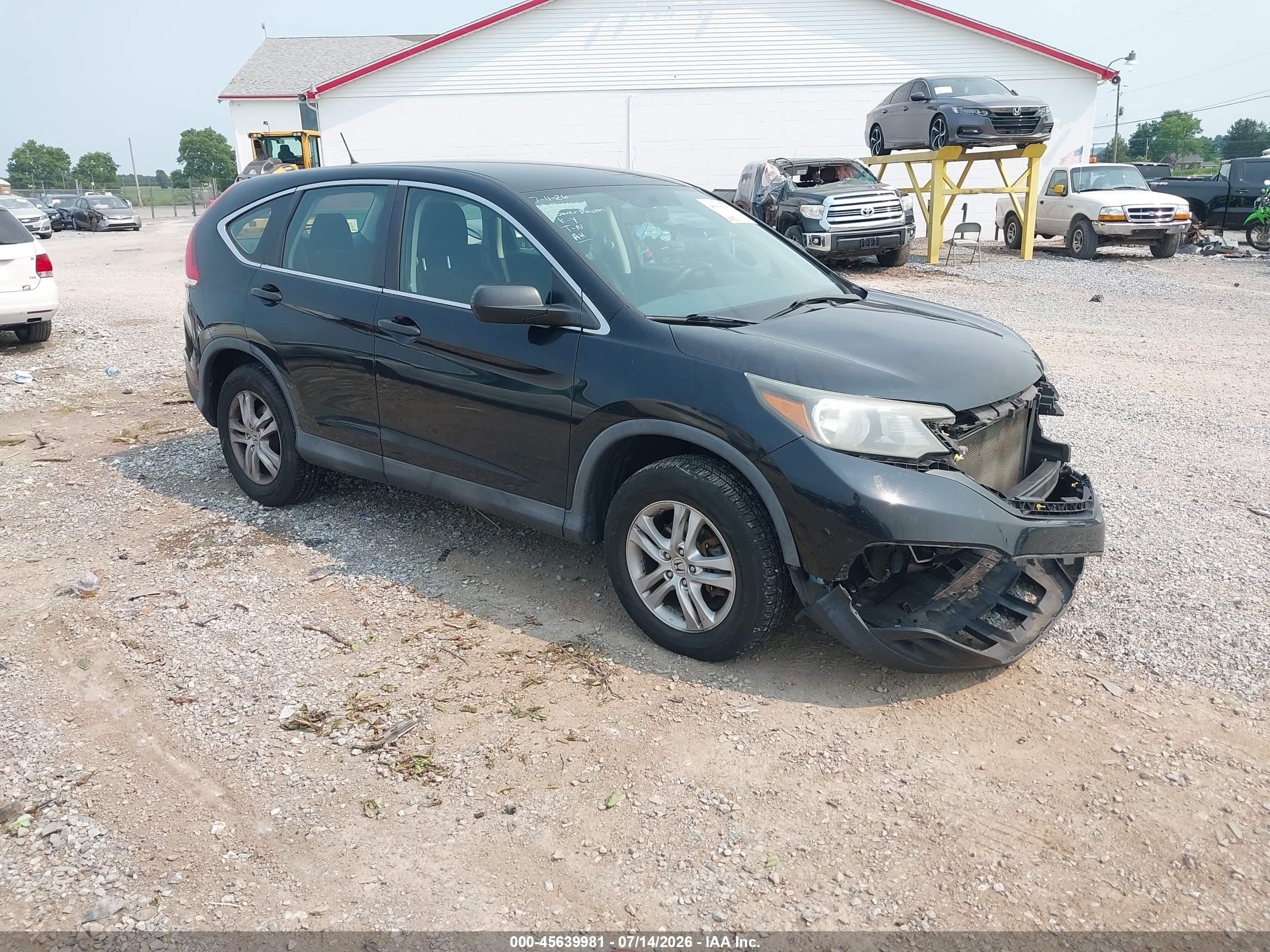 2012 Honda Cr-v Lx Black vin: 2HKRM4H34CH609648