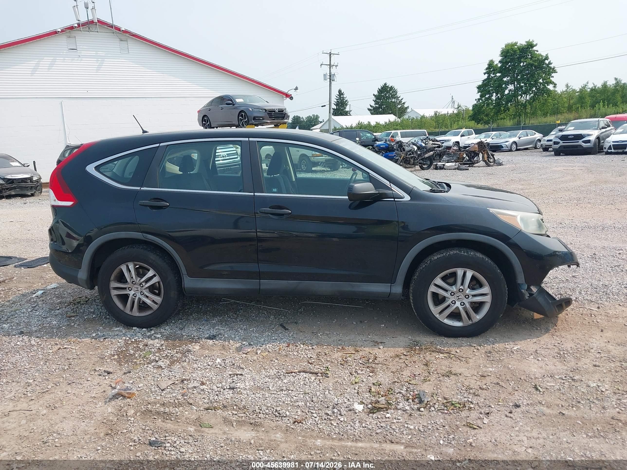 2012 Honda Cr-v Lx Black vin: 2HKRM4H34CH609648