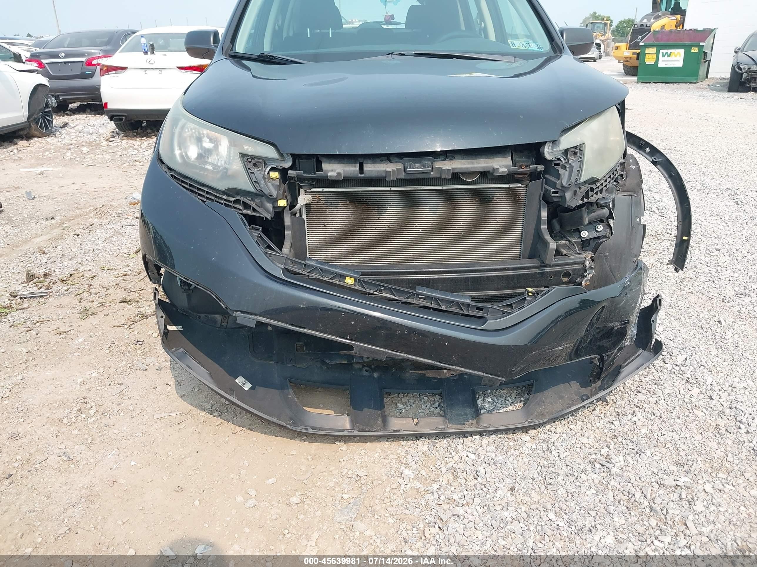 2012 Honda Cr-v Lx Black vin: 2HKRM4H34CH609648