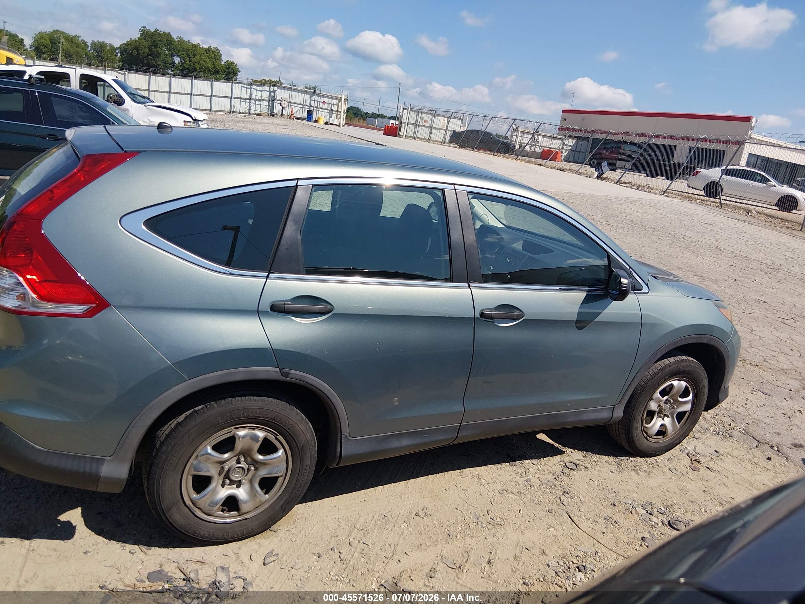 2012 Honda Cr-v Lx Зеленый vin: 2HKRM4H34CH619936