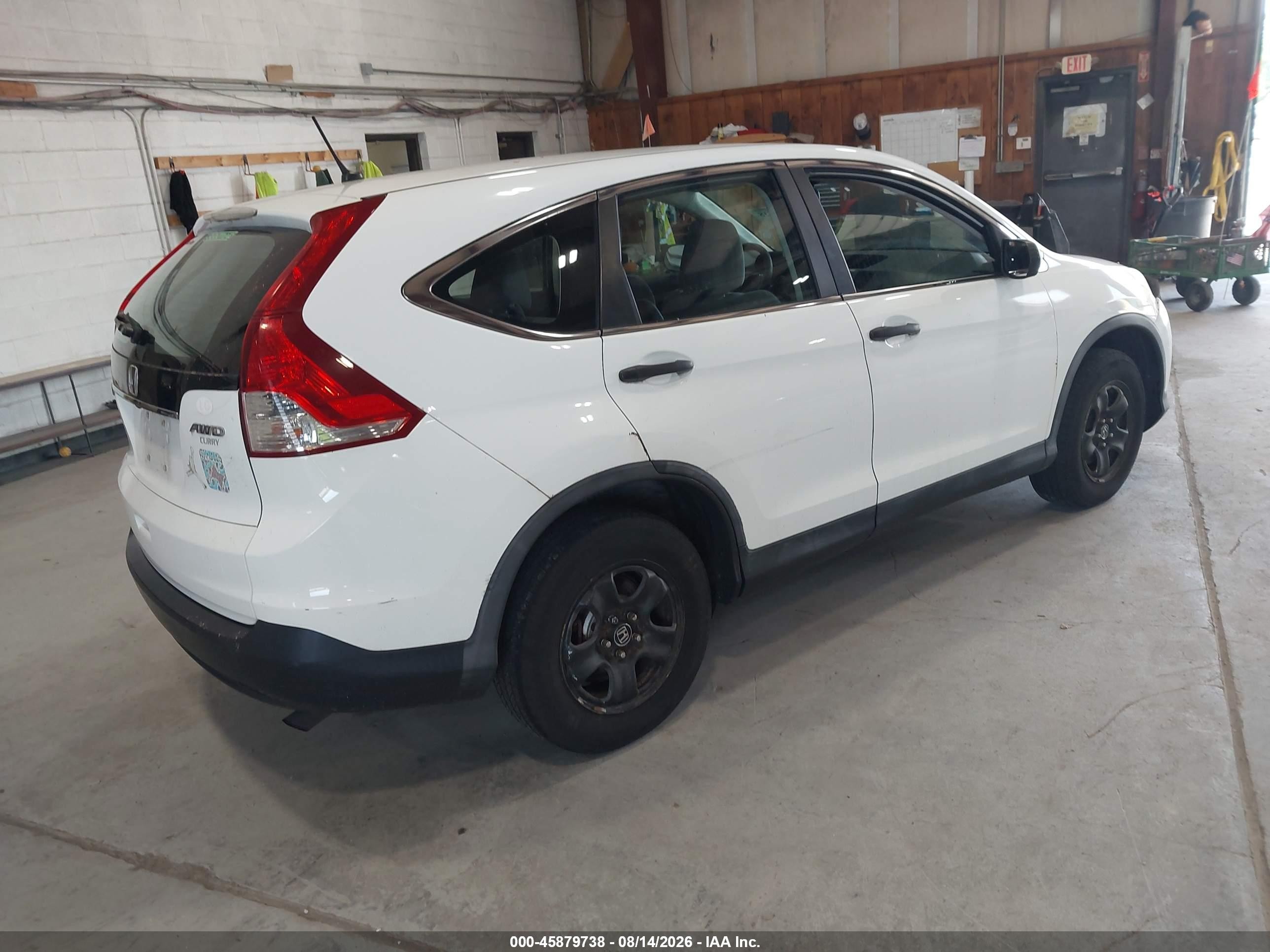2012 Honda Cr-v Lx White vin: 2HKRM4H34CH634744