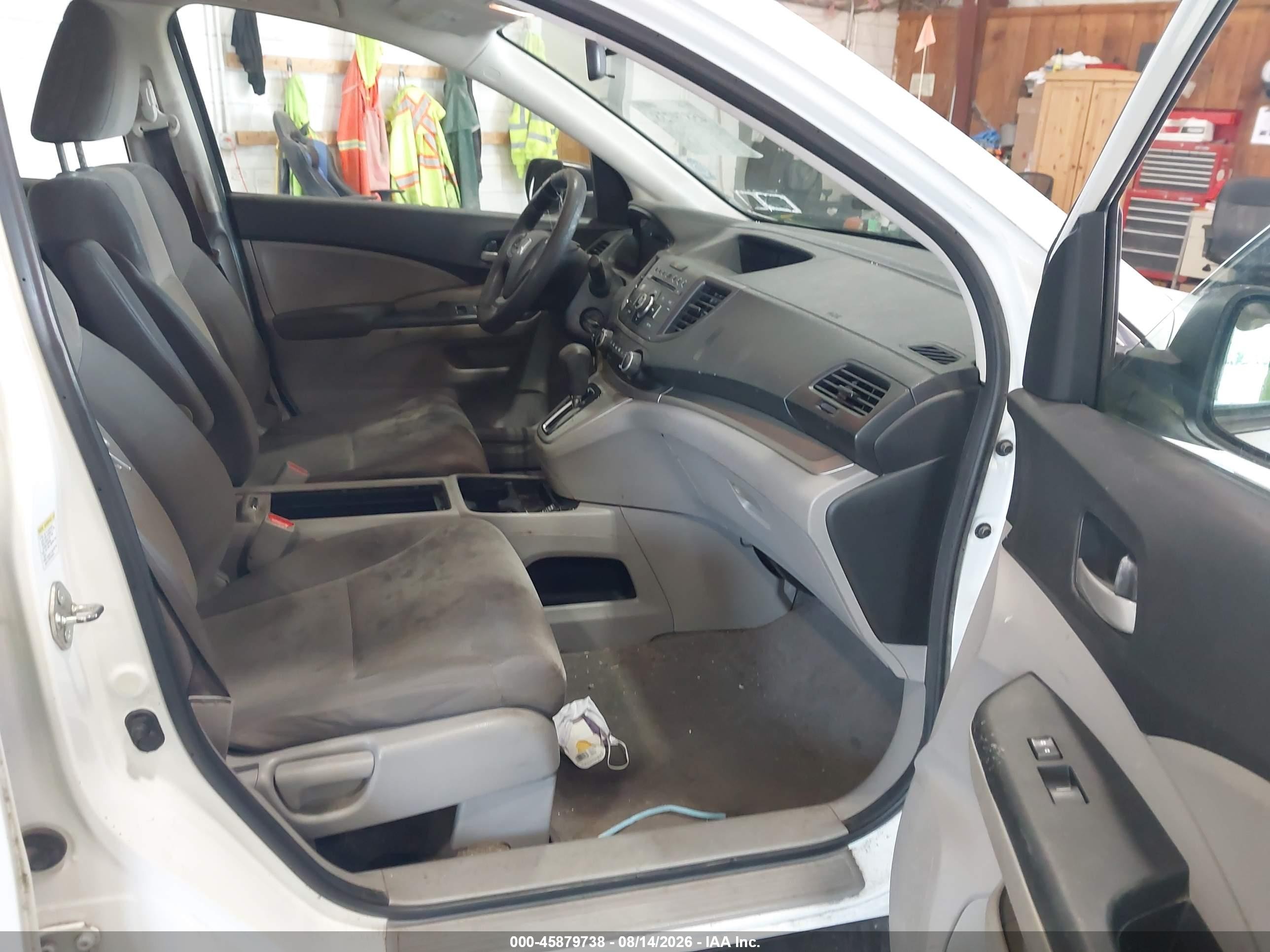 2012 Honda Cr-v Lx White vin: 2HKRM4H34CH634744