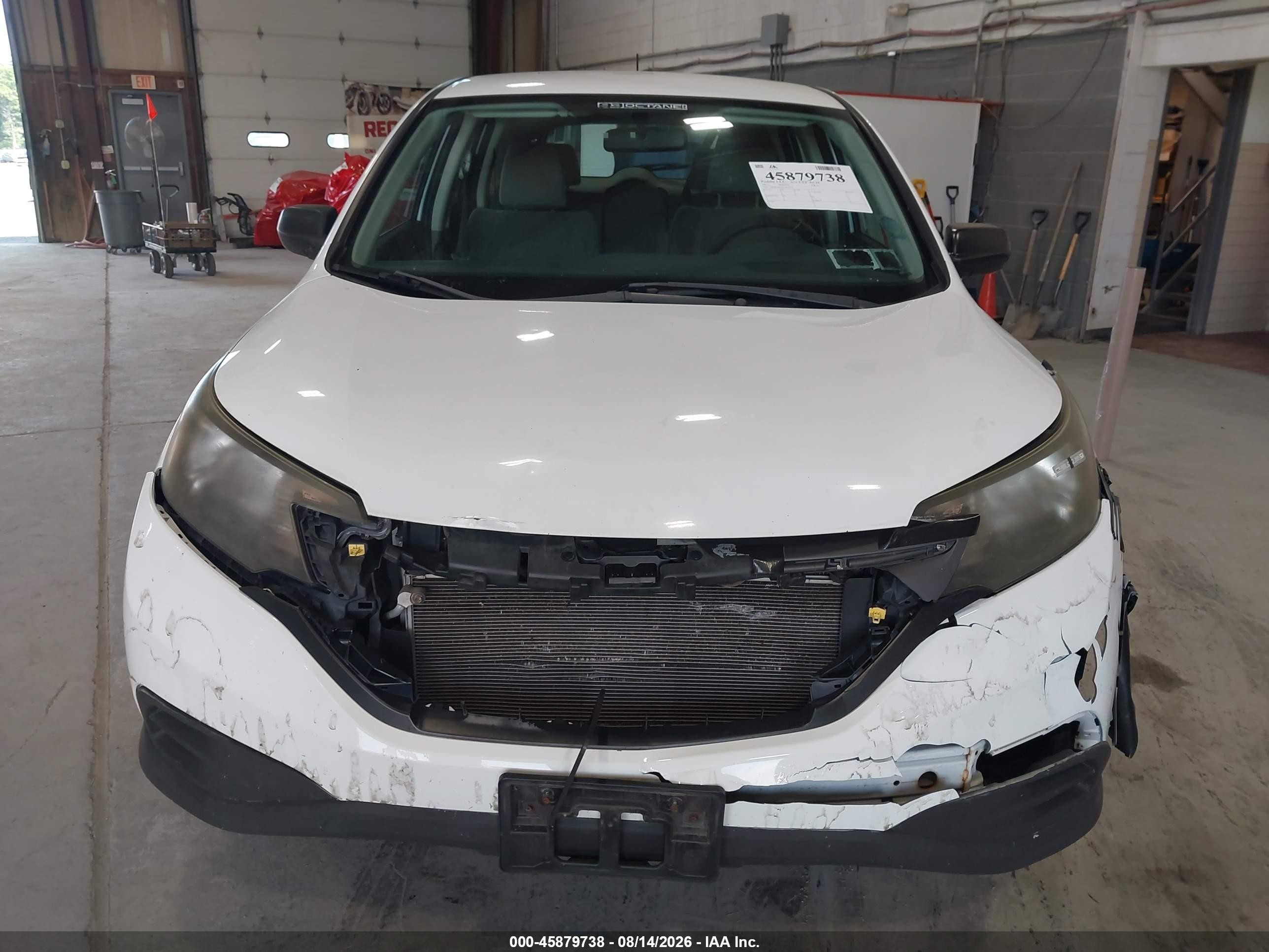 2012 Honda Cr-v Lx White vin: 2HKRM4H34CH634744