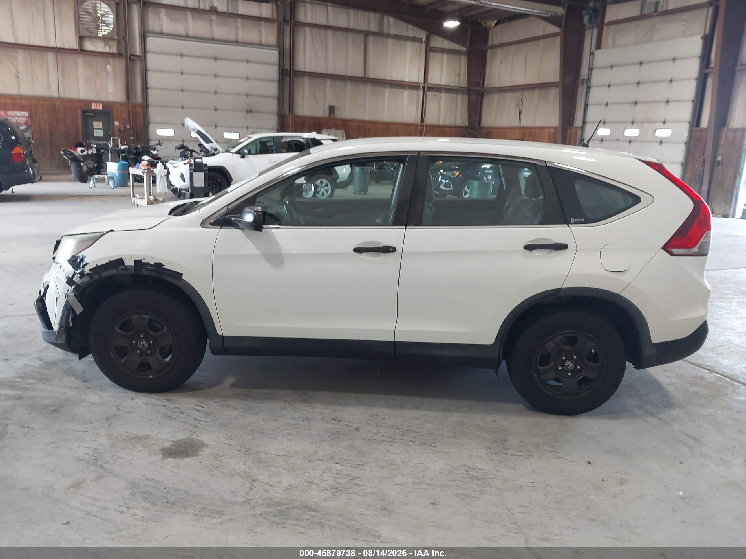 2012 Honda Cr-v Lx White vin: 2HKRM4H34CH634744