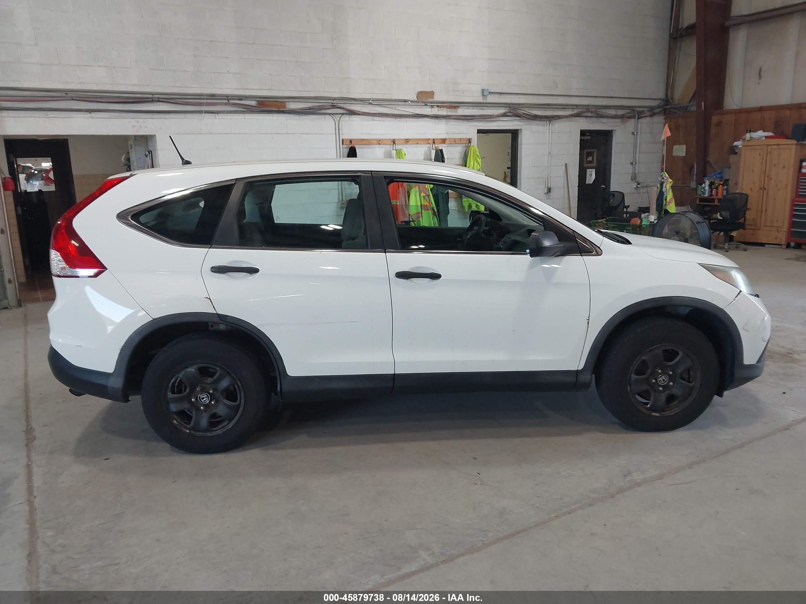 2012 Honda Cr-v Lx White vin: 2HKRM4H34CH634744