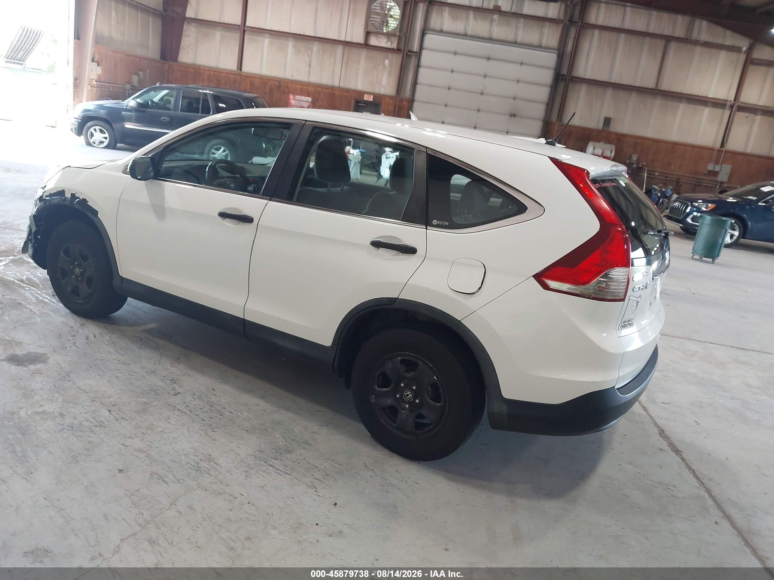 2012 Honda Cr-v Lx White vin: 2HKRM4H34CH634744