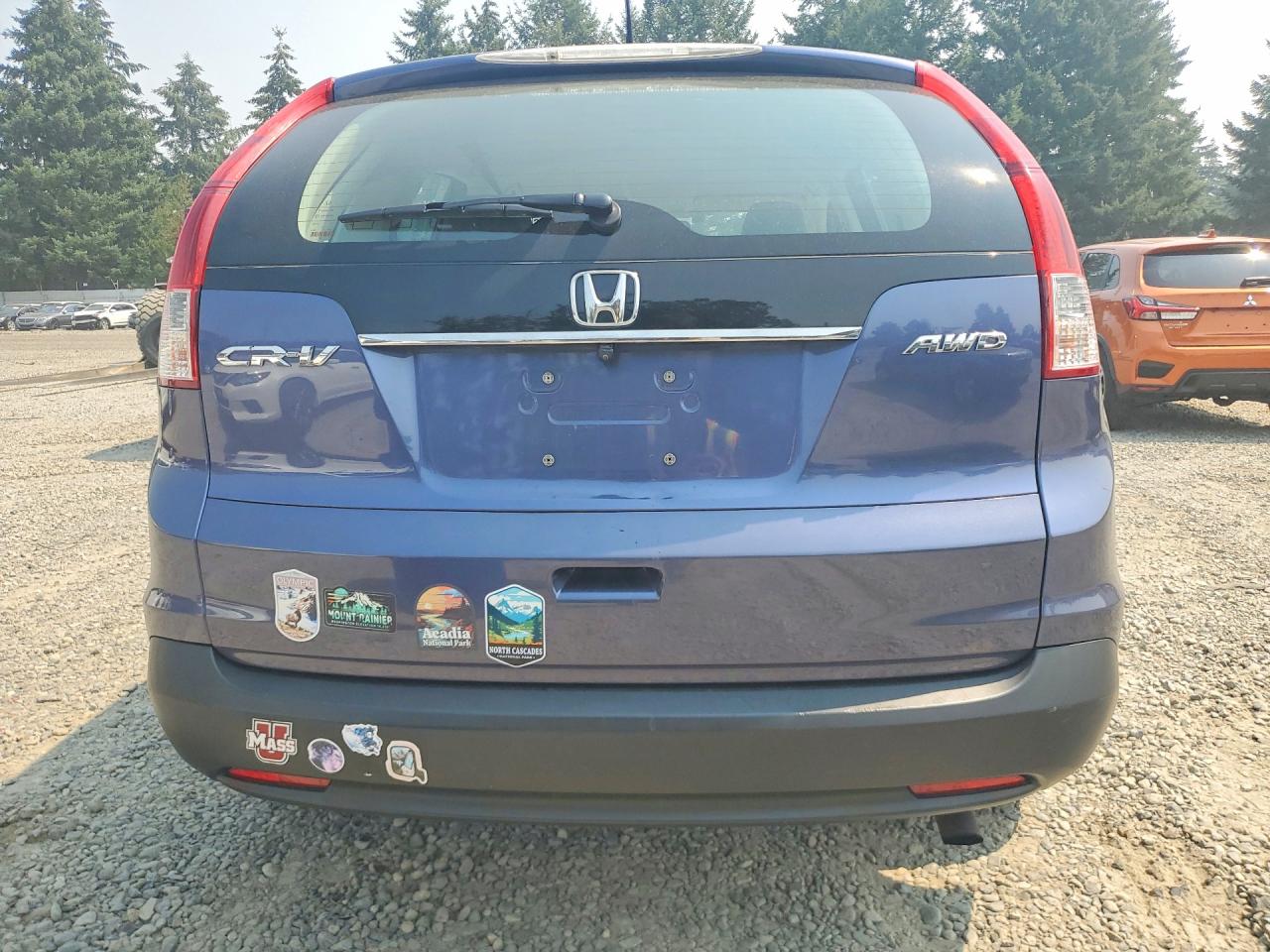 2013 Honda Cr-v Lx Blue vin: 2HKRM4H34DH609022