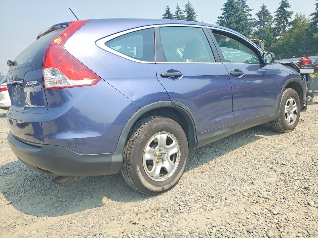 2013 Honda Cr-v Lx Blue vin: 2HKRM4H34DH609022