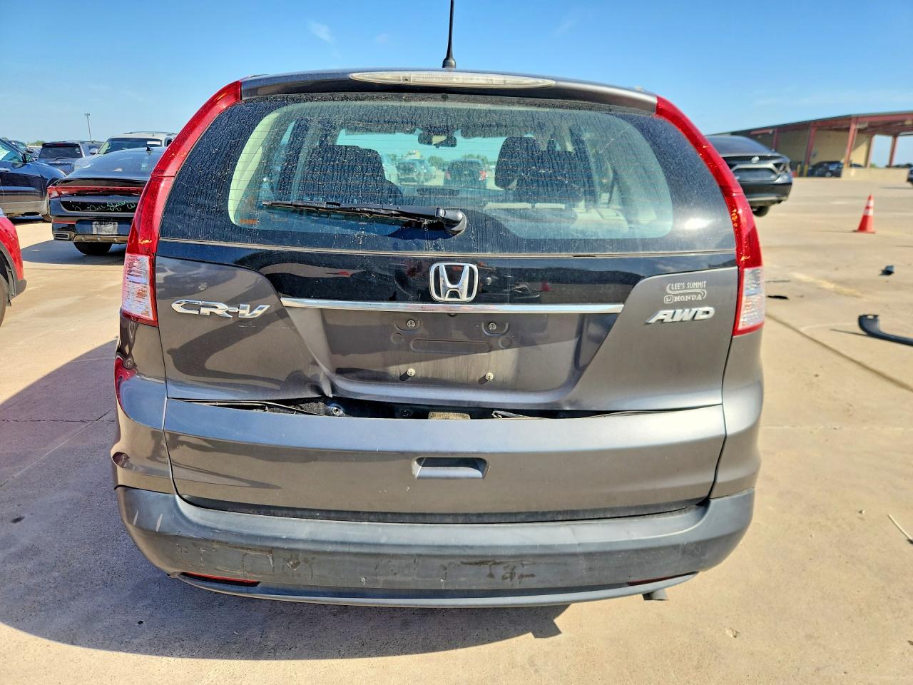 2013 Honda Cr-v Lx Gray vin: 2HKRM4H34DH618948