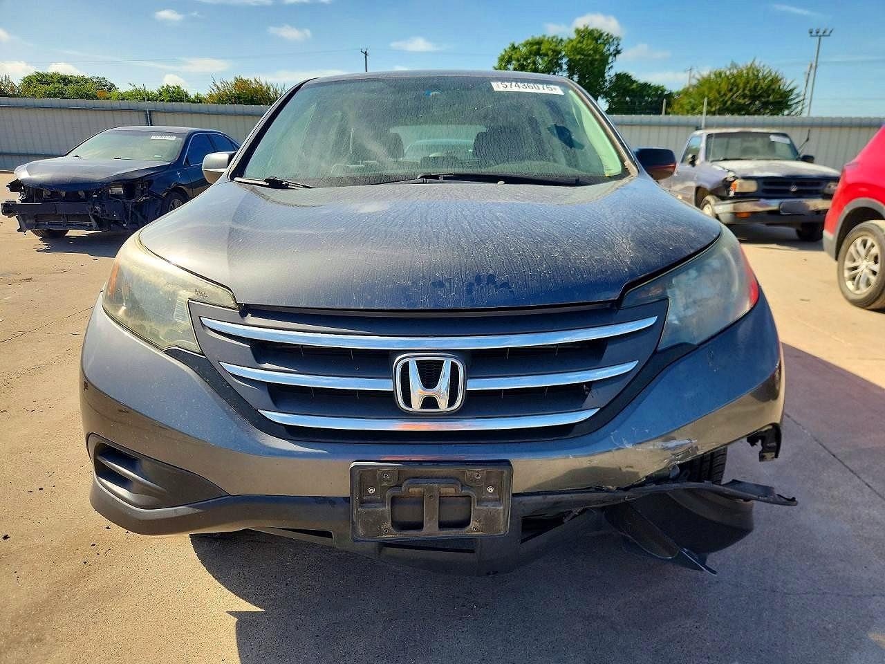 2013 Honda Cr-v Lx Gray vin: 2HKRM4H34DH618948