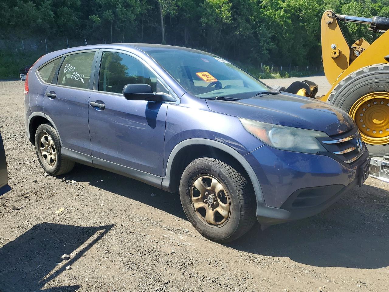 2013 Honda Cr-v Lx Blue vin: 2HKRM4H34DH619808