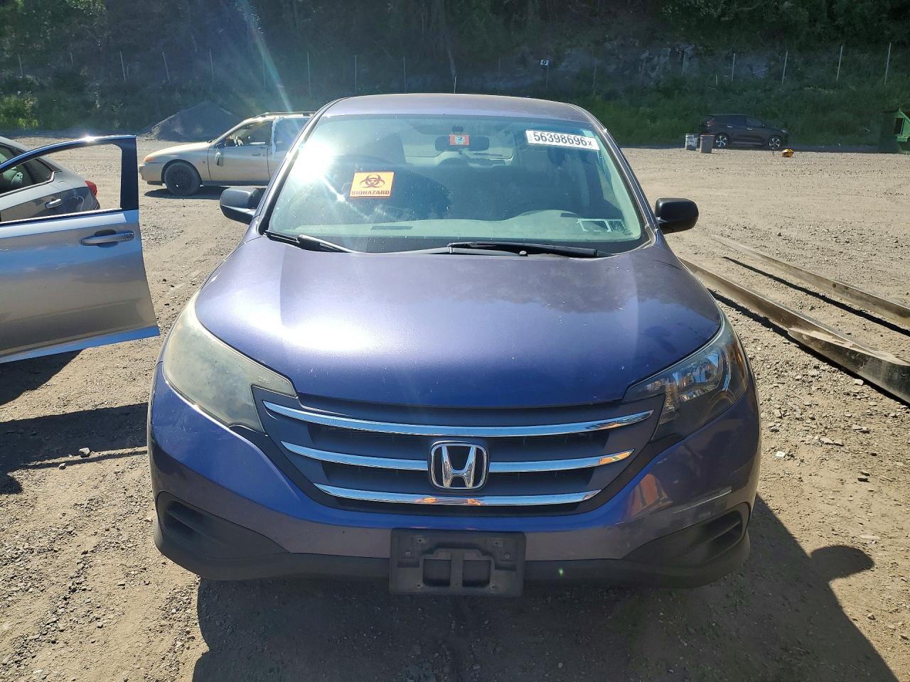 2013 Honda Cr-v Lx Blue vin: 2HKRM4H34DH619808