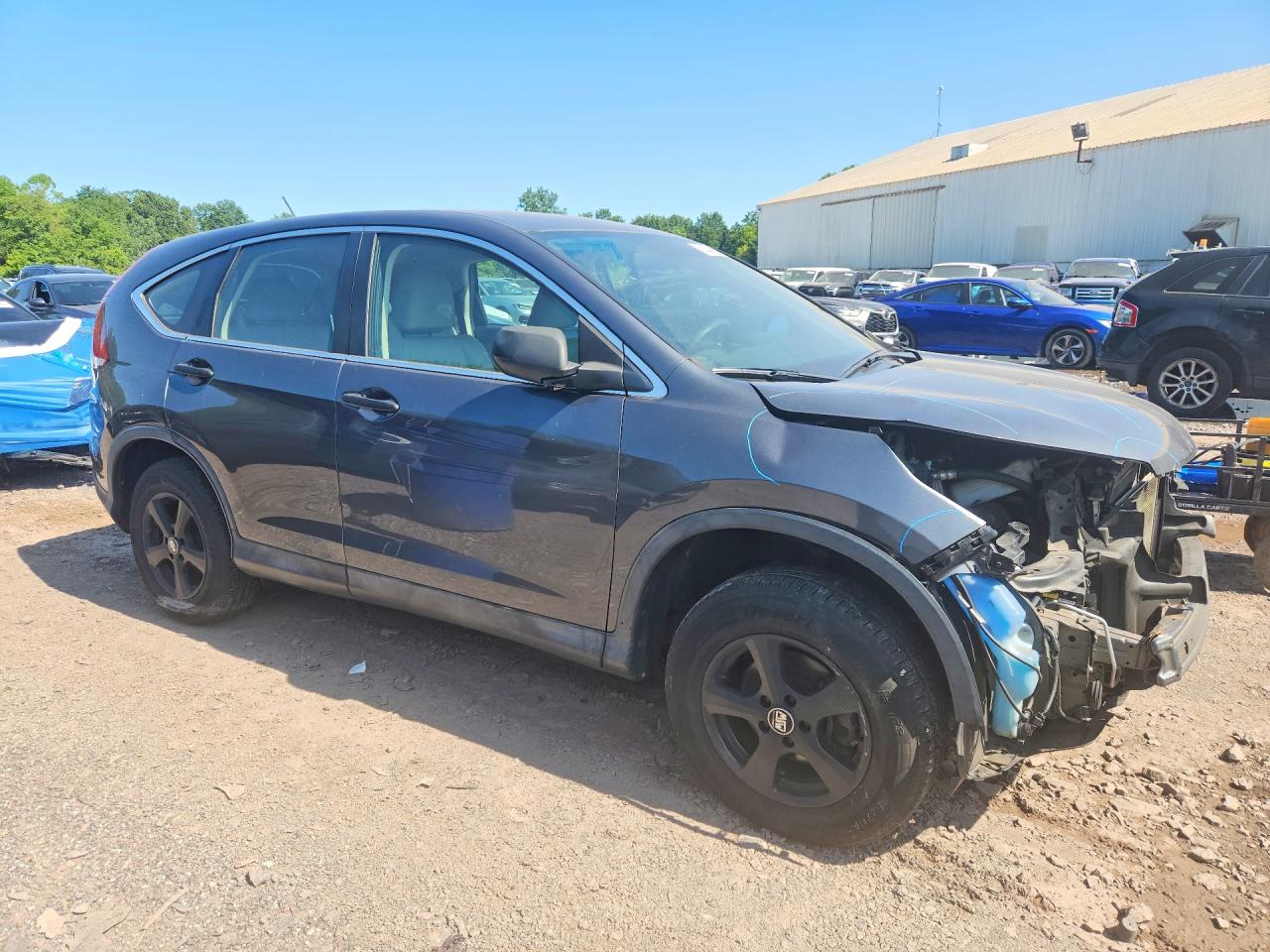 2013 Honda Cr-v Lx Charcoal vin: 2HKRM4H34DH628847