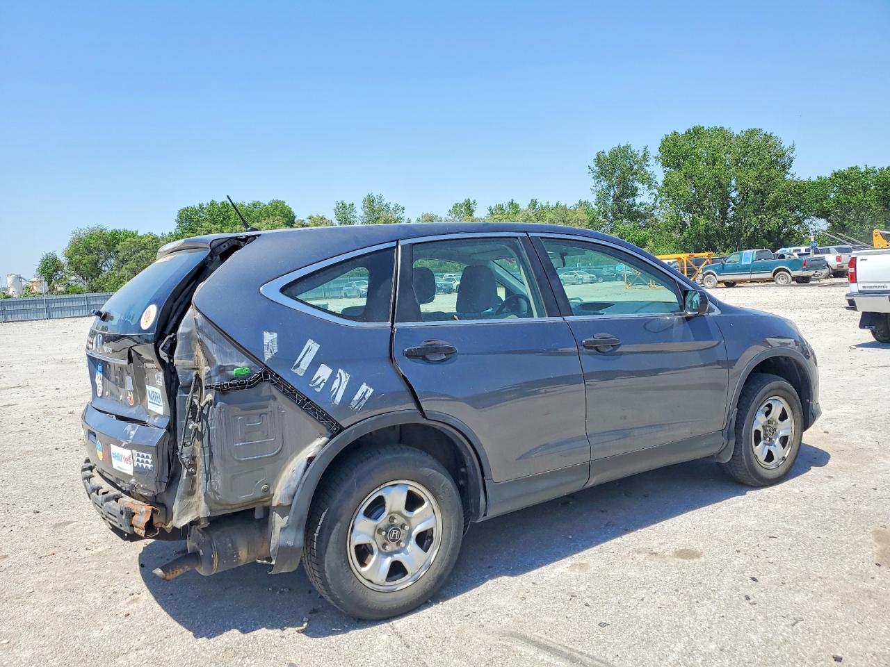 2013 Honda Cr-v Lx Gray vin: 2HKRM4H34DH633224
