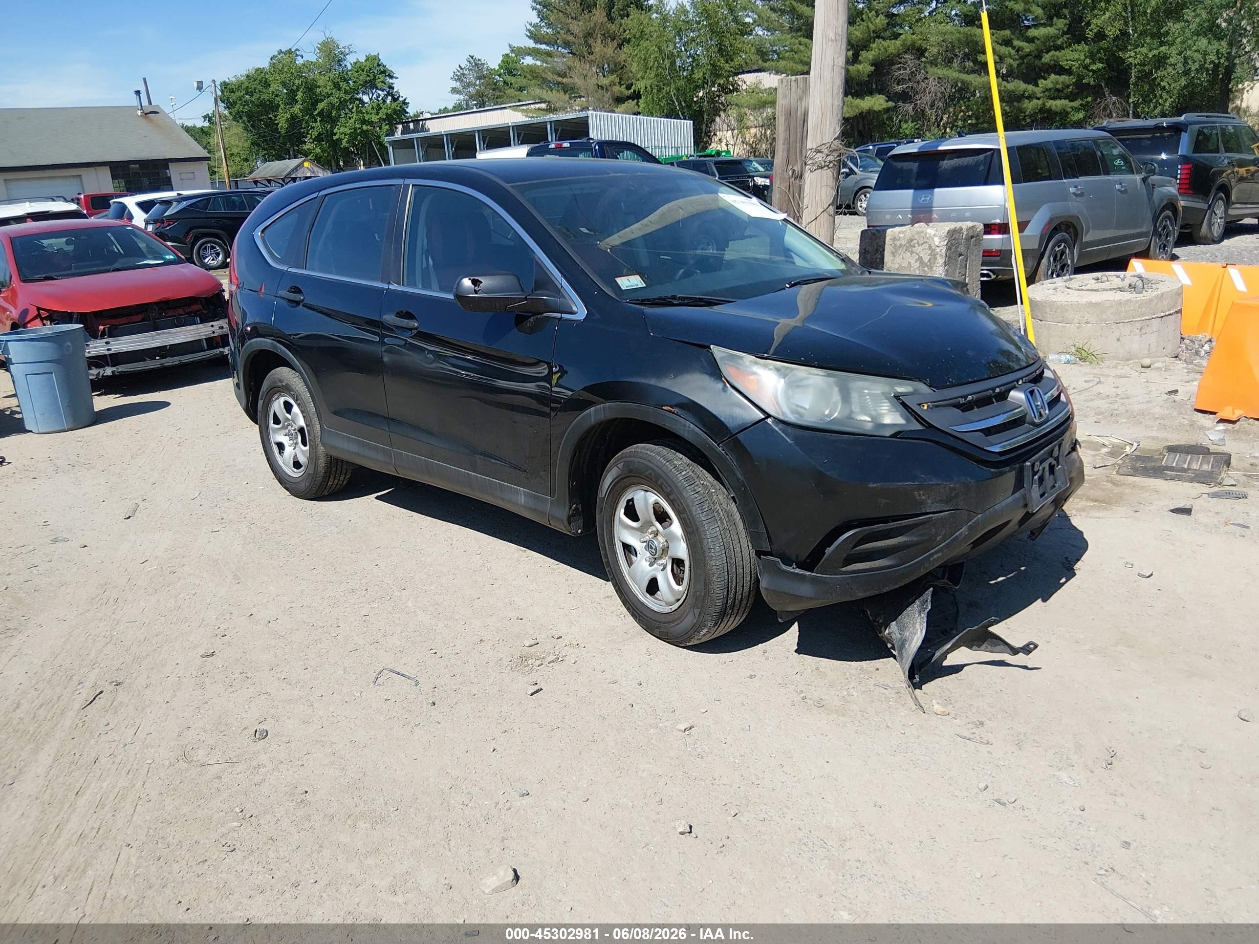 2013 Honda Cr-v Lx Черный vin: 2HKRM4H34DH633739