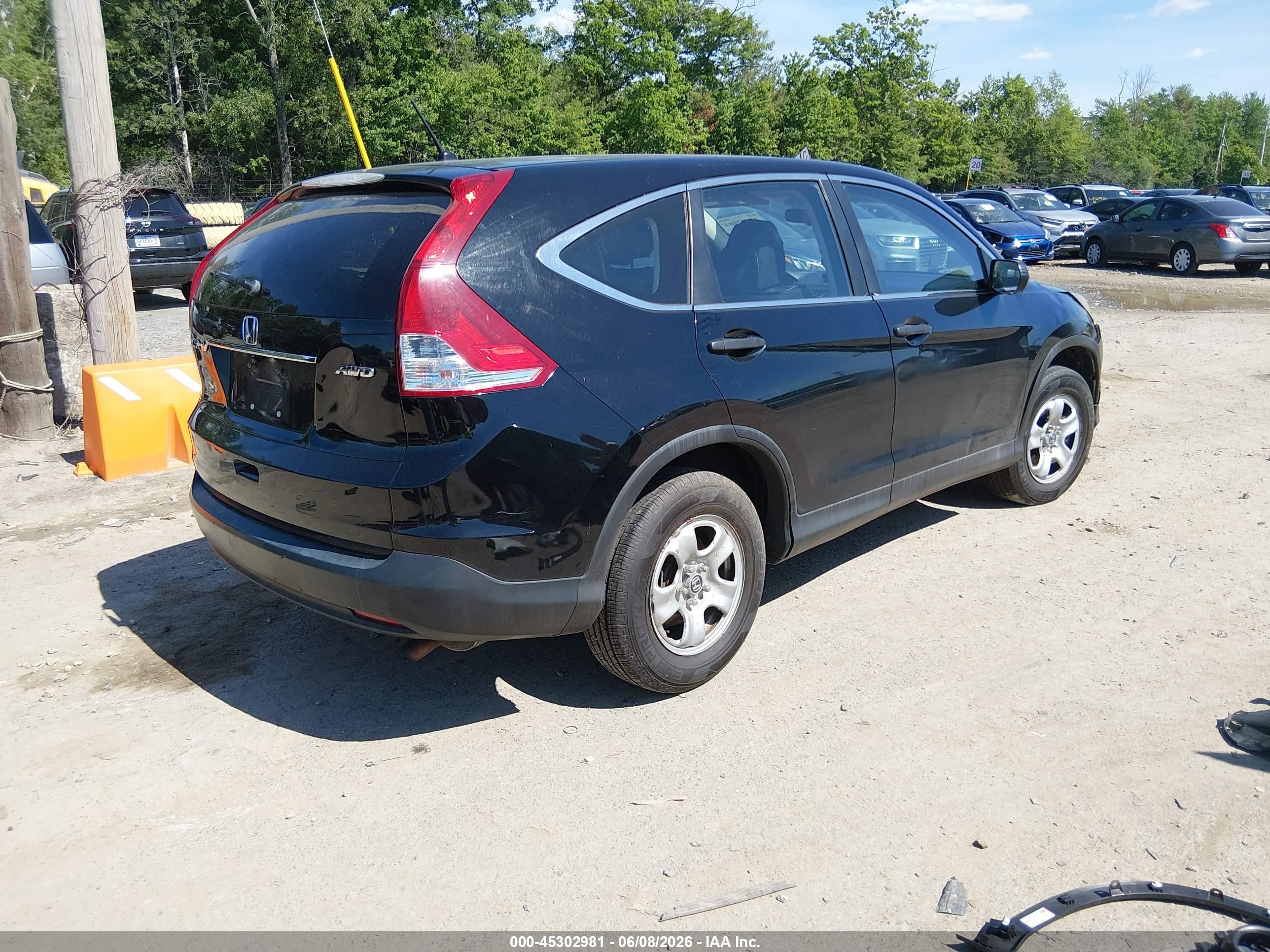 2013 Honda Cr-v Lx Черный vin: 2HKRM4H34DH633739