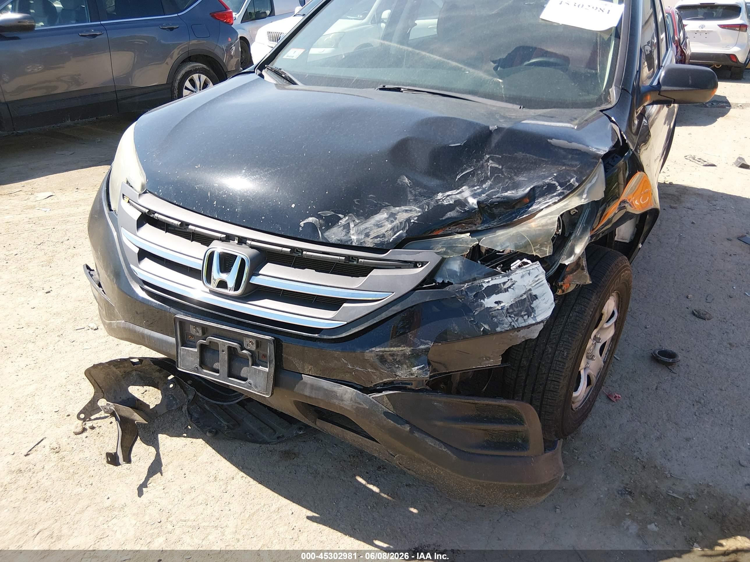 2013 Honda Cr-v Lx Черный vin: 2HKRM4H34DH633739