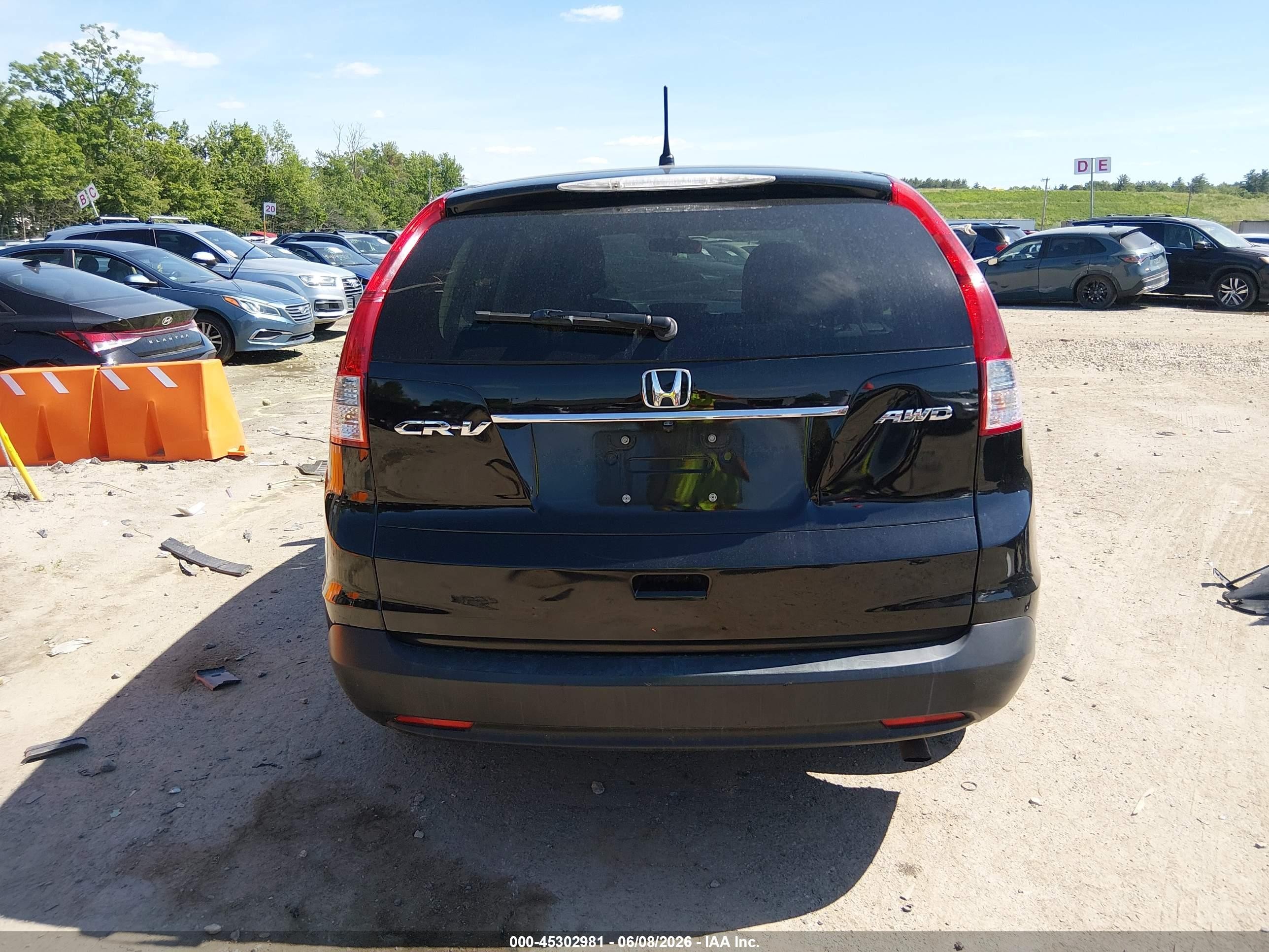 2013 Honda Cr-v Lx Черный vin: 2HKRM4H34DH633739