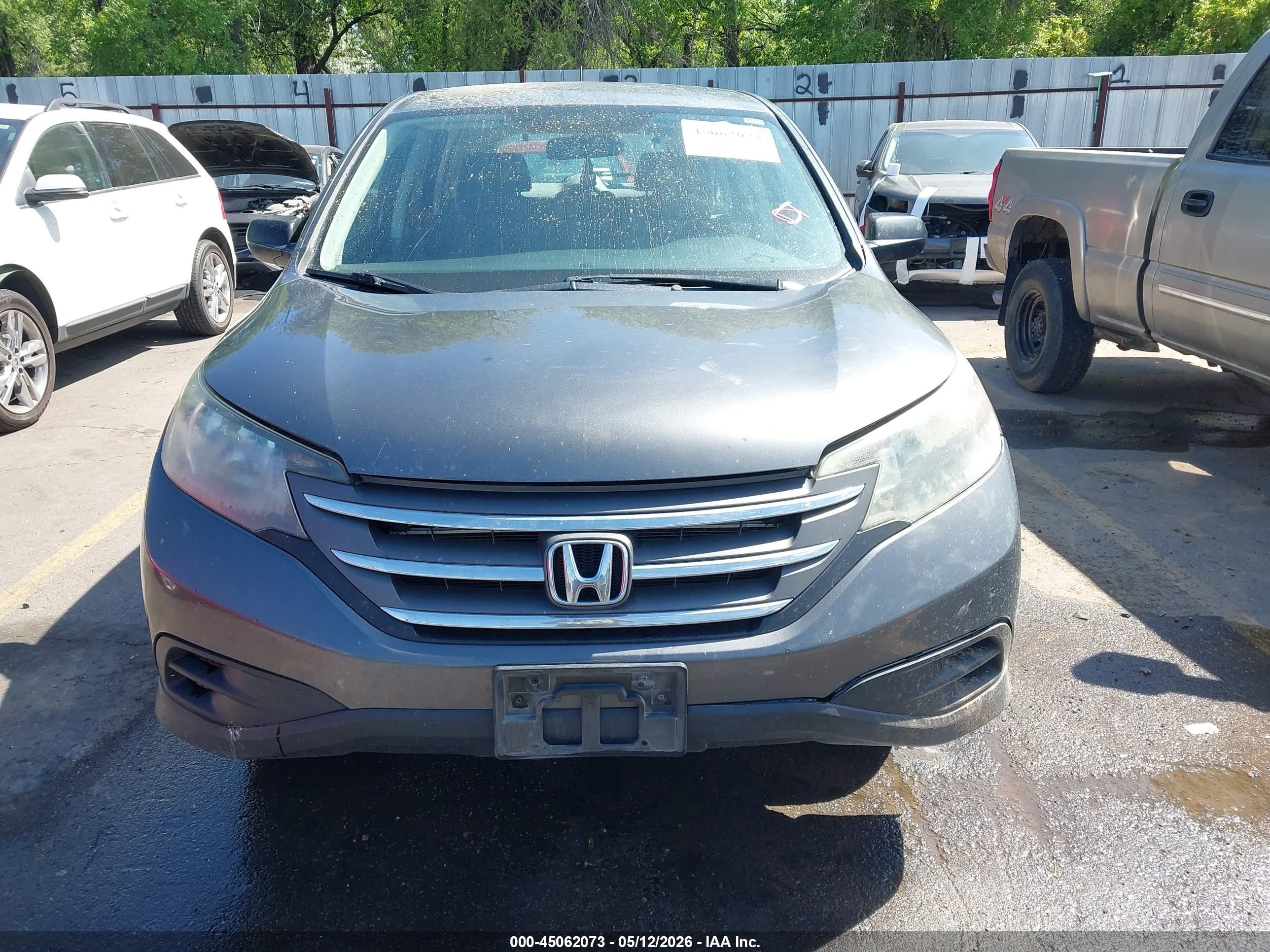 2013 Honda Cr-v Lx Gray vin: 2HKRM4H34DH656907