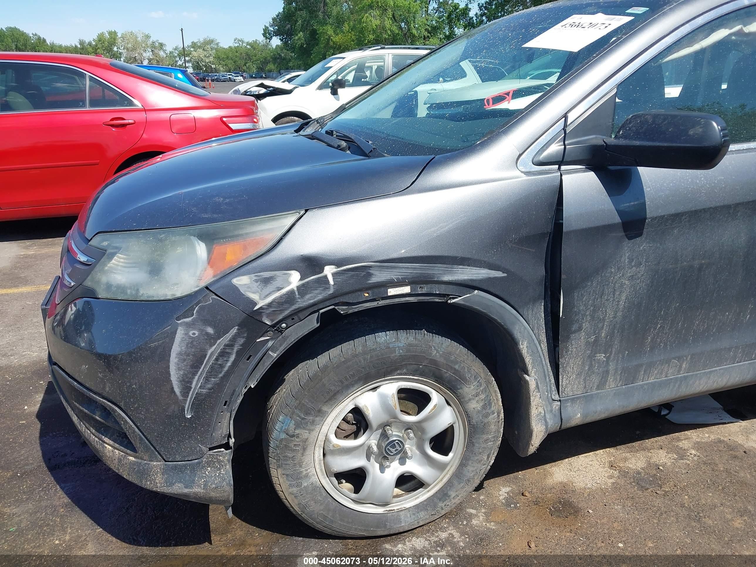 2013 Honda Cr-v Lx Gray vin: 2HKRM4H34DH656907