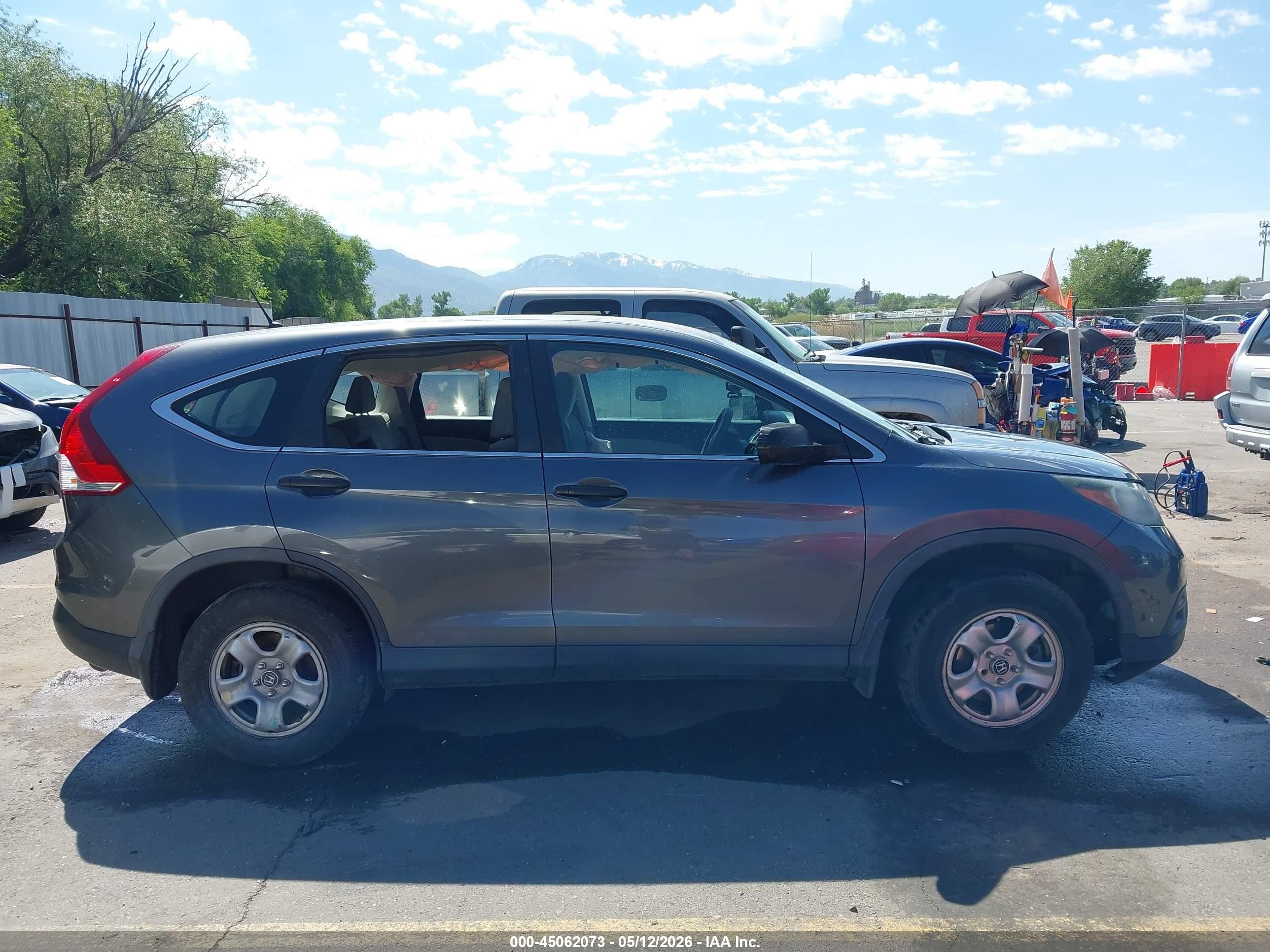 2013 Honda Cr-v Lx Gray vin: 2HKRM4H34DH656907