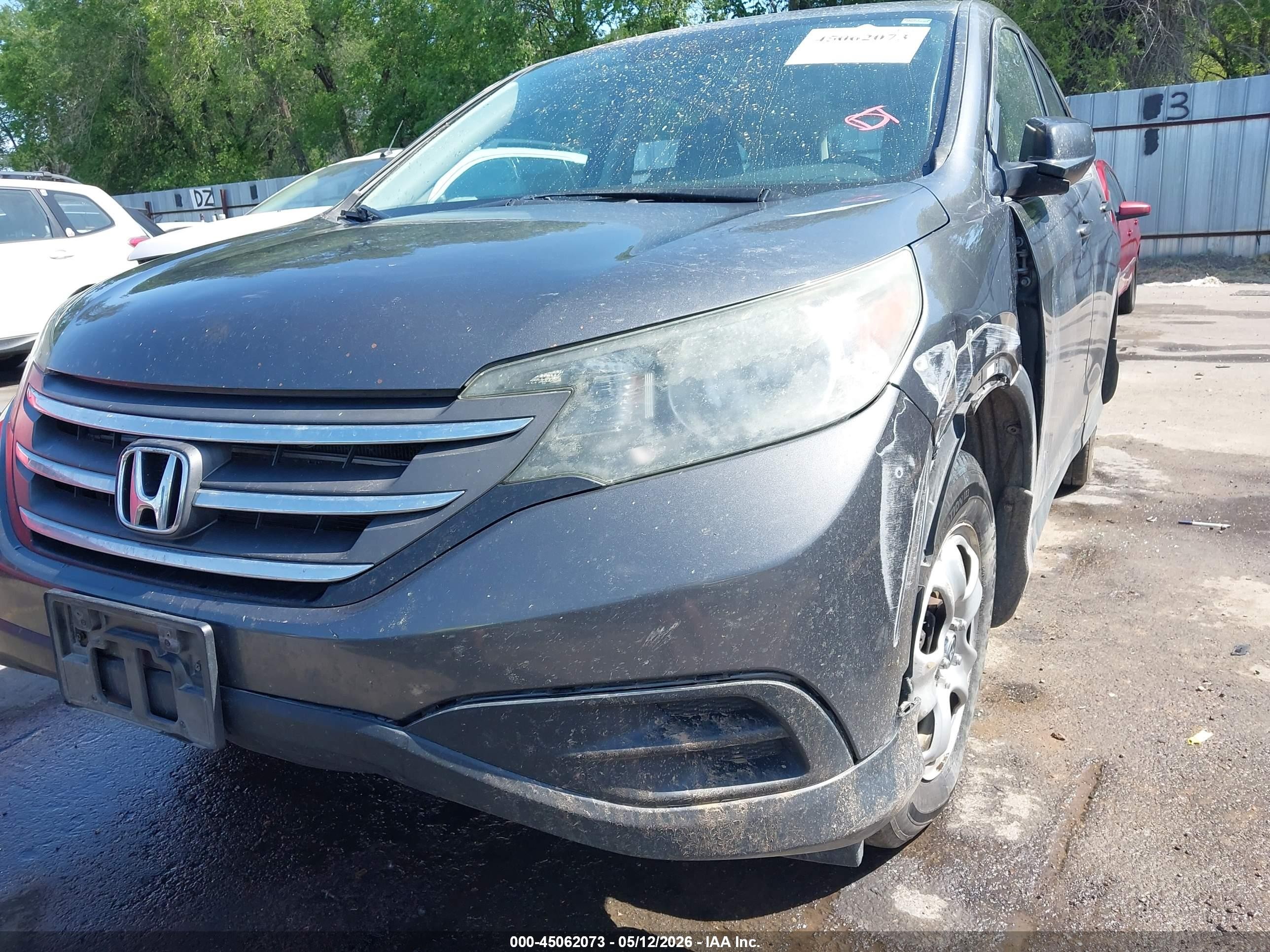 2013 Honda Cr-v Lx Gray vin: 2HKRM4H34DH656907