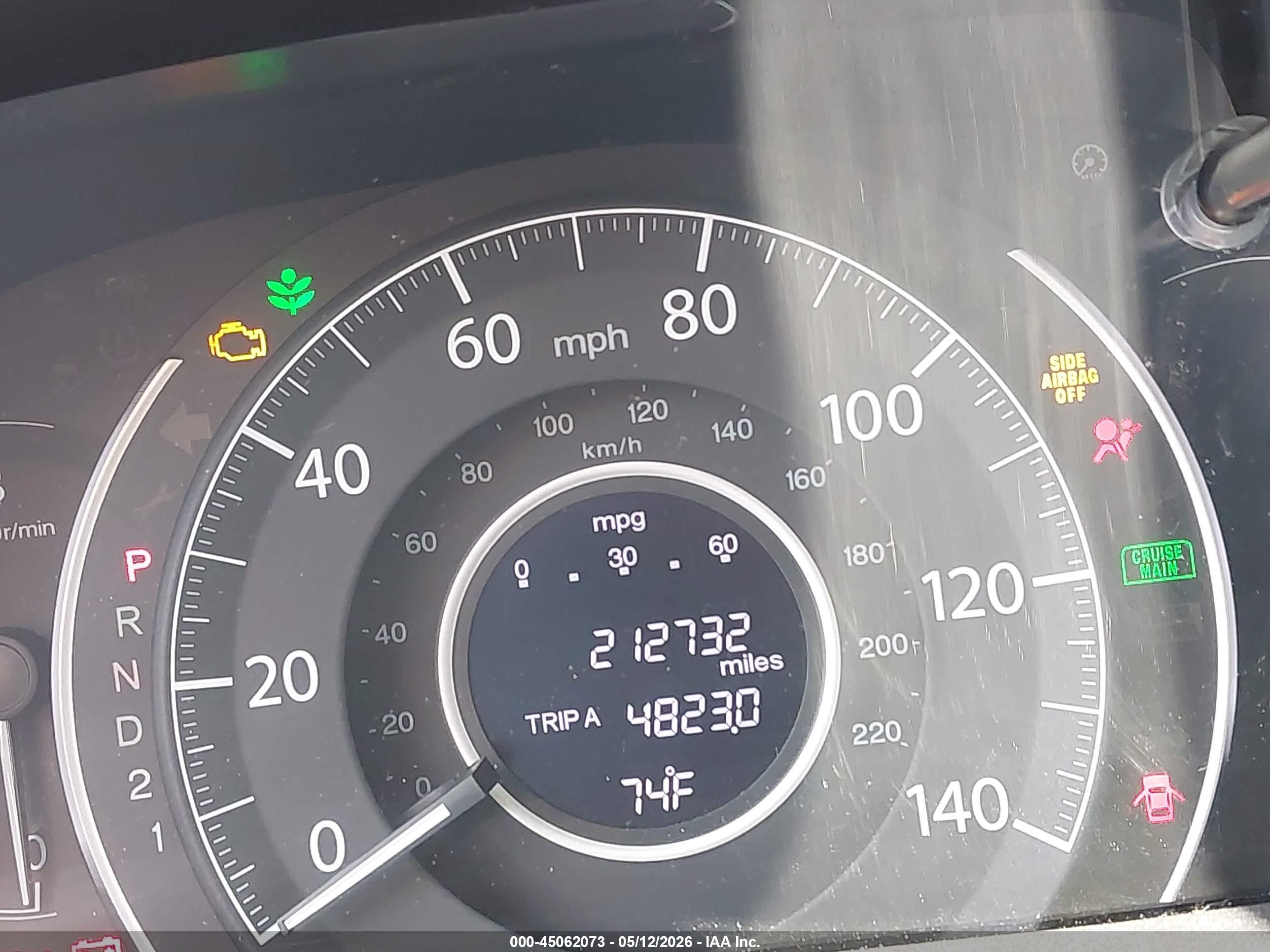 2013 Honda Cr-v Lx Gray vin: 2HKRM4H34DH656907