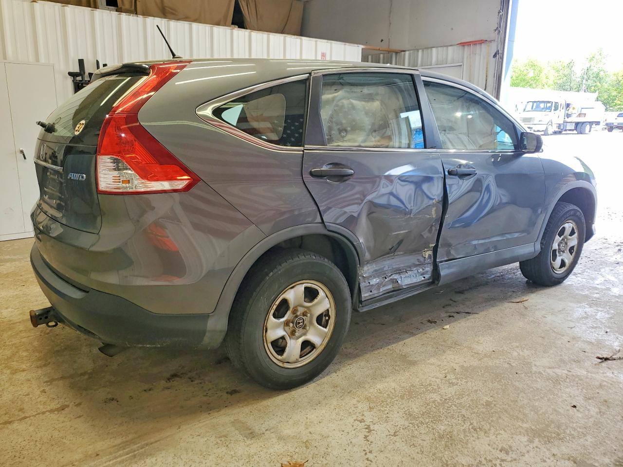 2013 Honda Cr-v Lx Gray vin: 2HKRM4H34DH665400
