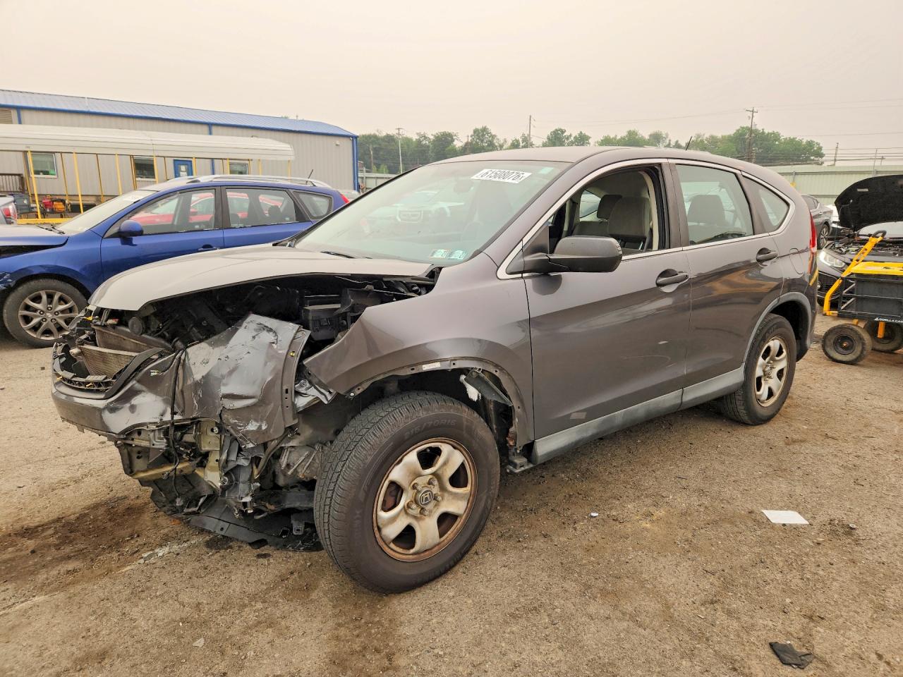 2013 Honda Cr-v Lx Gray vin: 2HKRM4H34DH671083