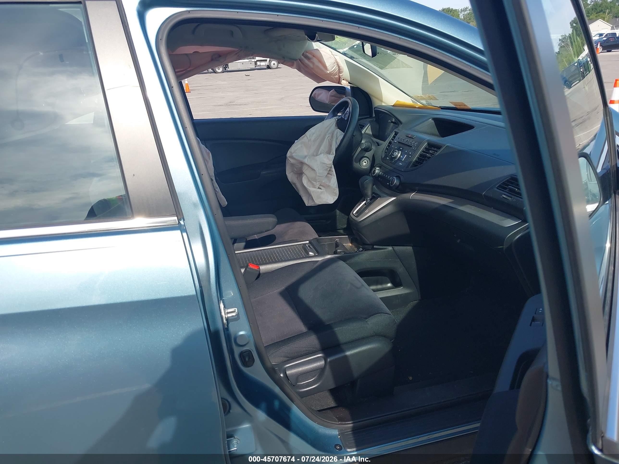 2013 Honda Cr-v Lx Blue vin: 2HKRM4H34DH688000