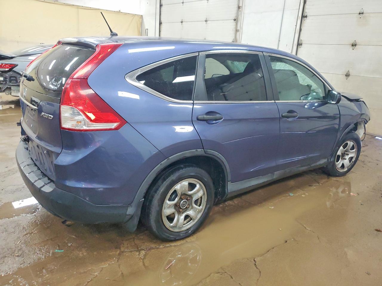 2014 Honda Cr-v Lx Blue vin: 2HKRM4H34EH126891