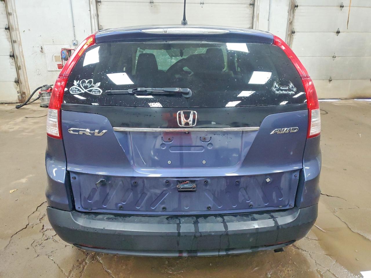 2014 Honda Cr-v Lx Blue vin: 2HKRM4H34EH126891