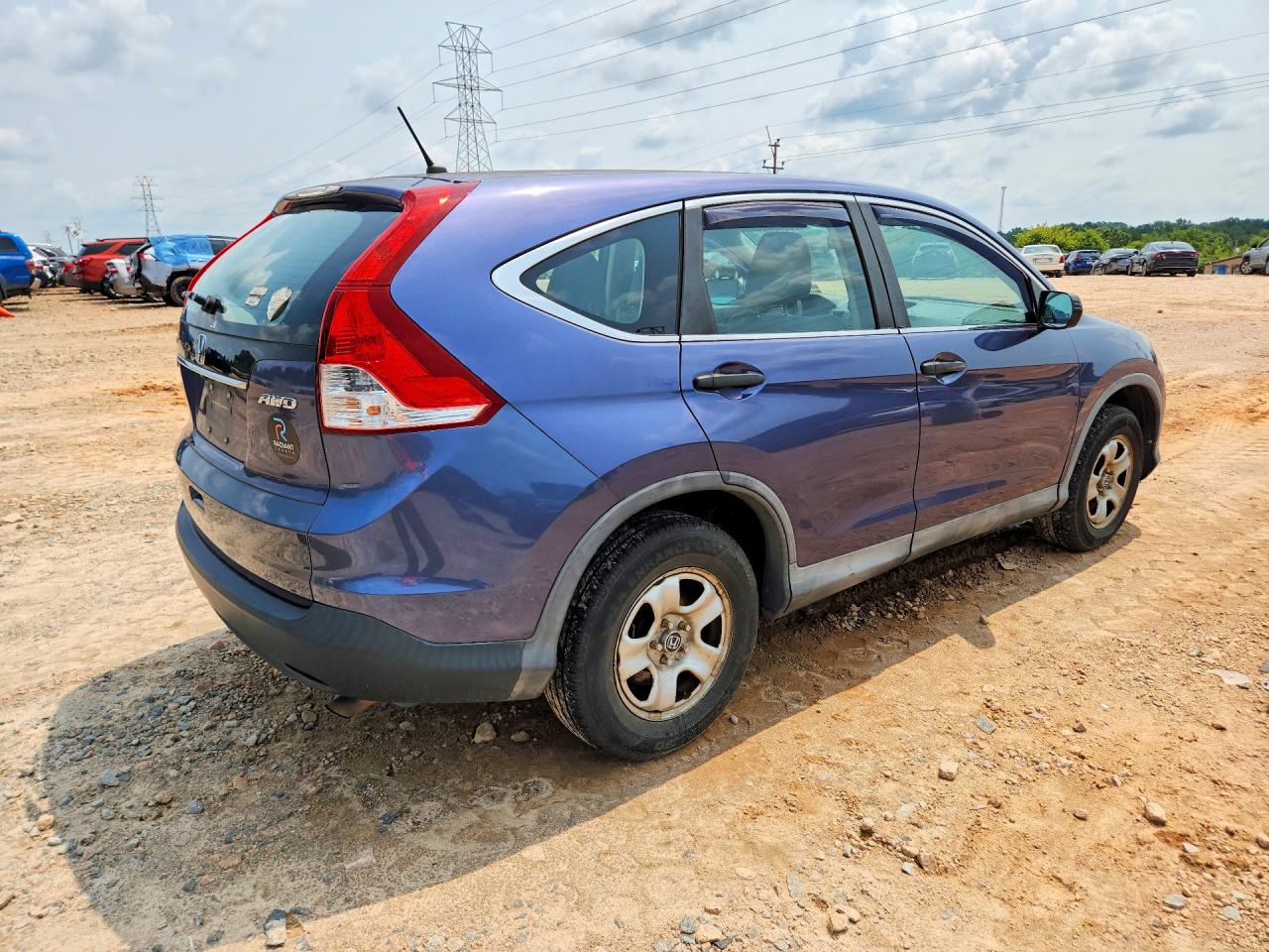 2014 Honda Cr-v Lx Blue vin: 2HKRM4H34EH604498