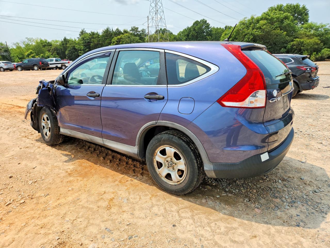 2014 Honda Cr-v Lx Blue vin: 2HKRM4H34EH604498