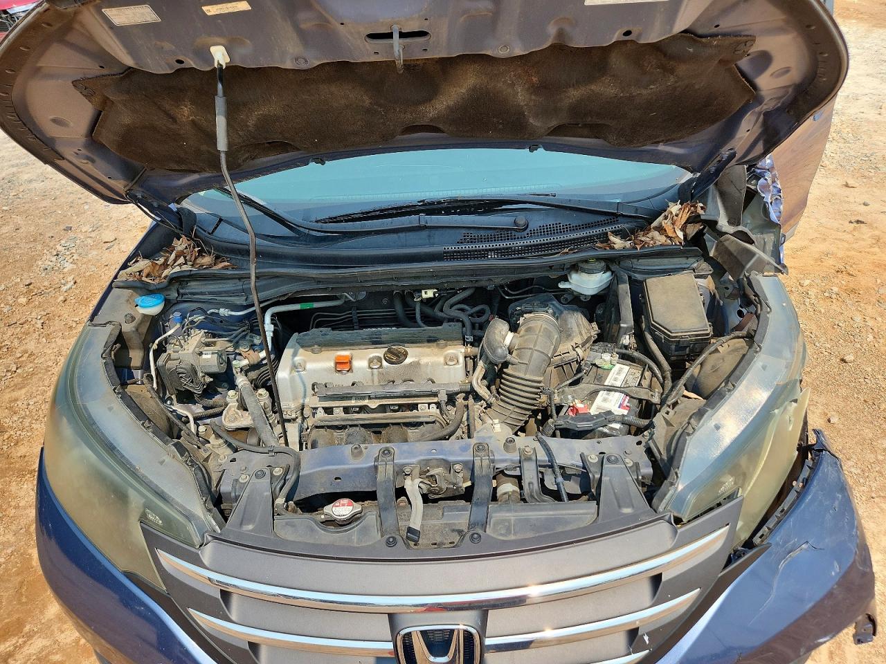 2014 Honda Cr-v Lx Blue vin: 2HKRM4H34EH604498
