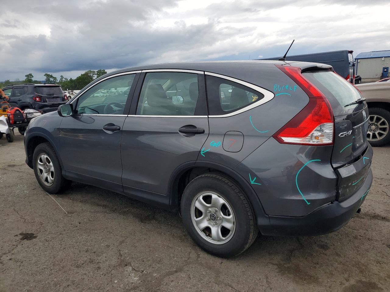 2014 Honda Cr-v Lx Gray vin: 2HKRM4H34EH669254
