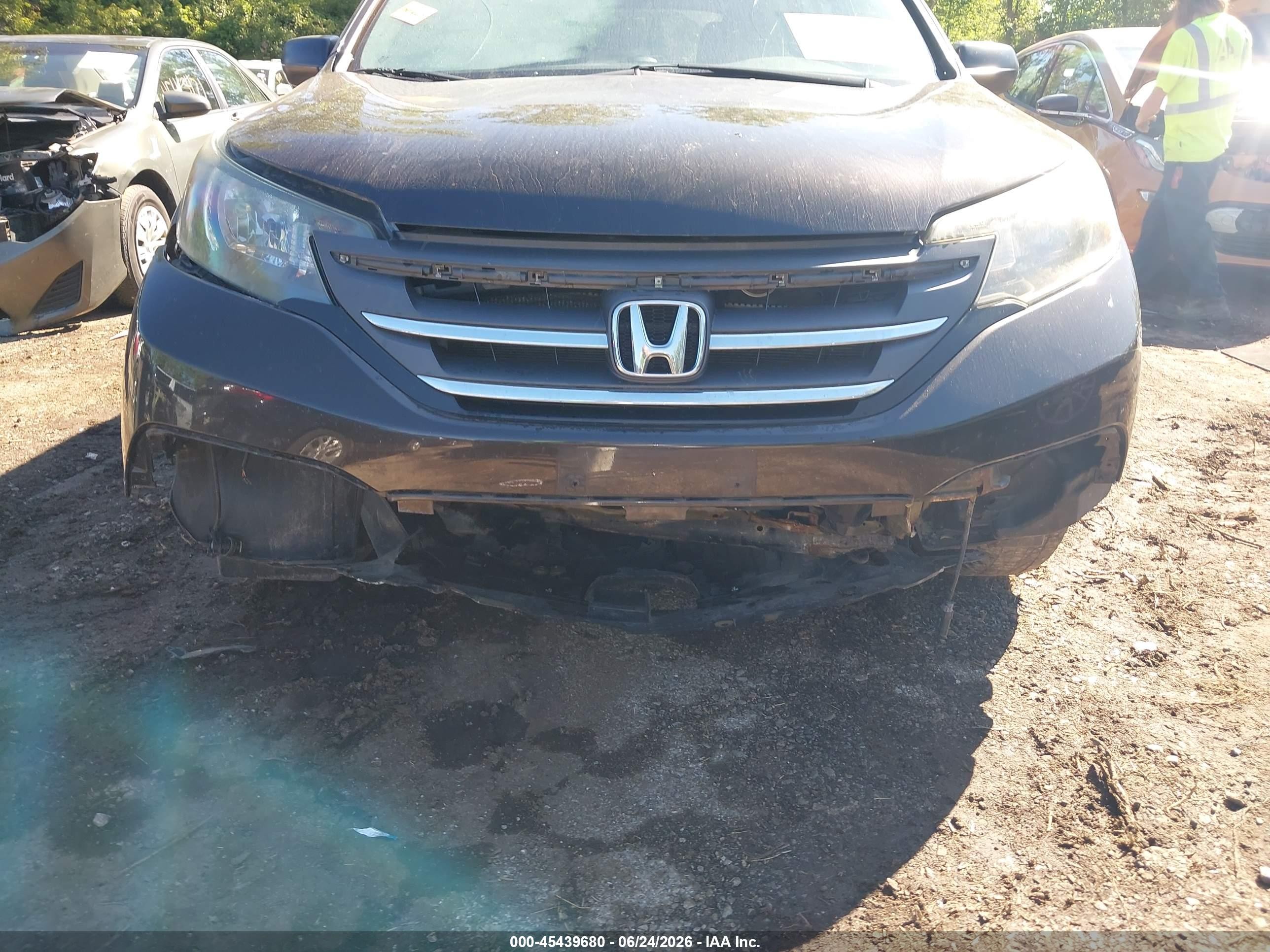 2014 Honda Cr-v Lx Gray vin: 2HKRM4H34EH674020