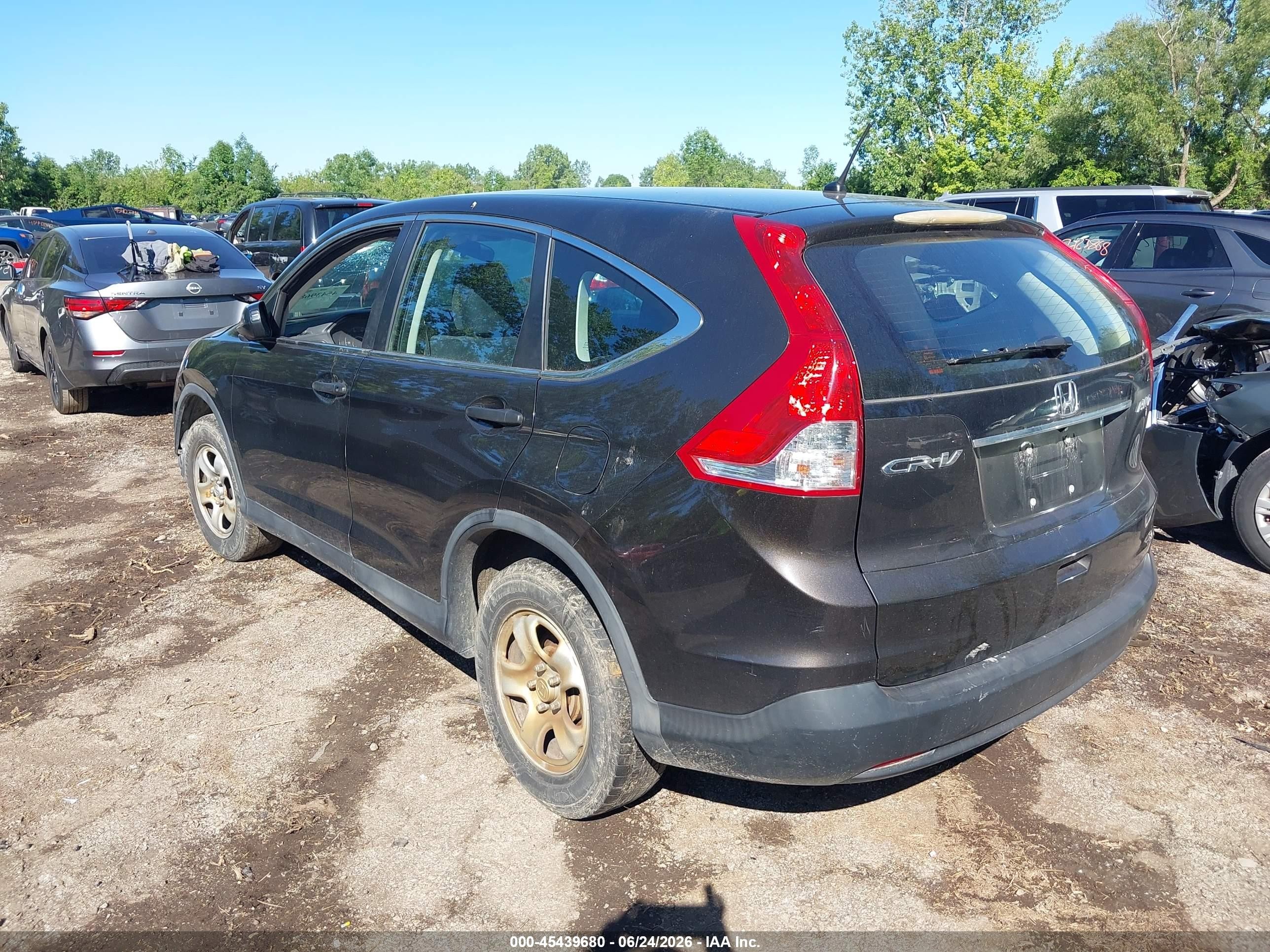 2014 Honda Cr-v Lx Gray vin: 2HKRM4H34EH674020