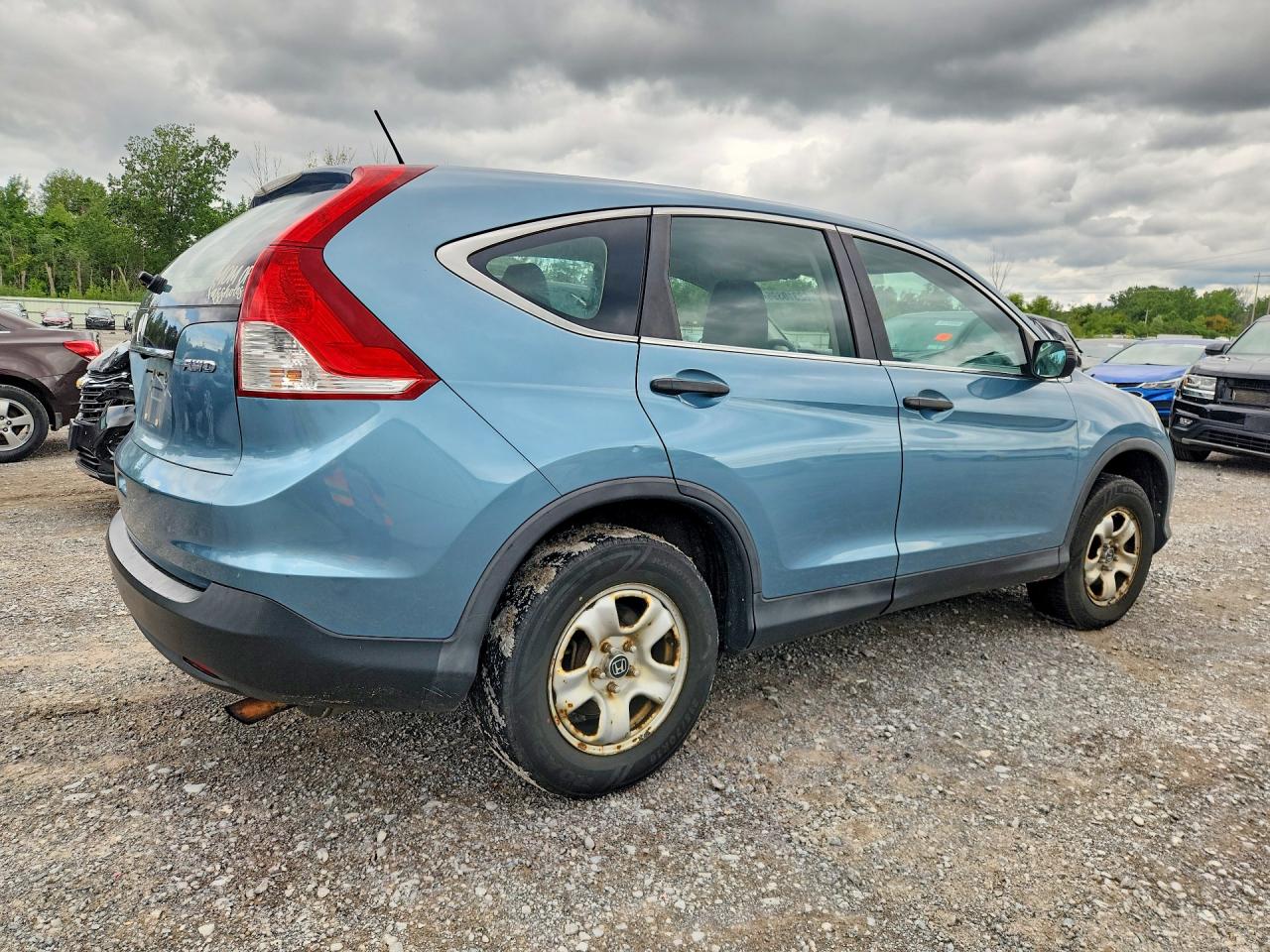 2014 Honda Cr-v Lx Blue vin: 2HKRM4H34EH708389
