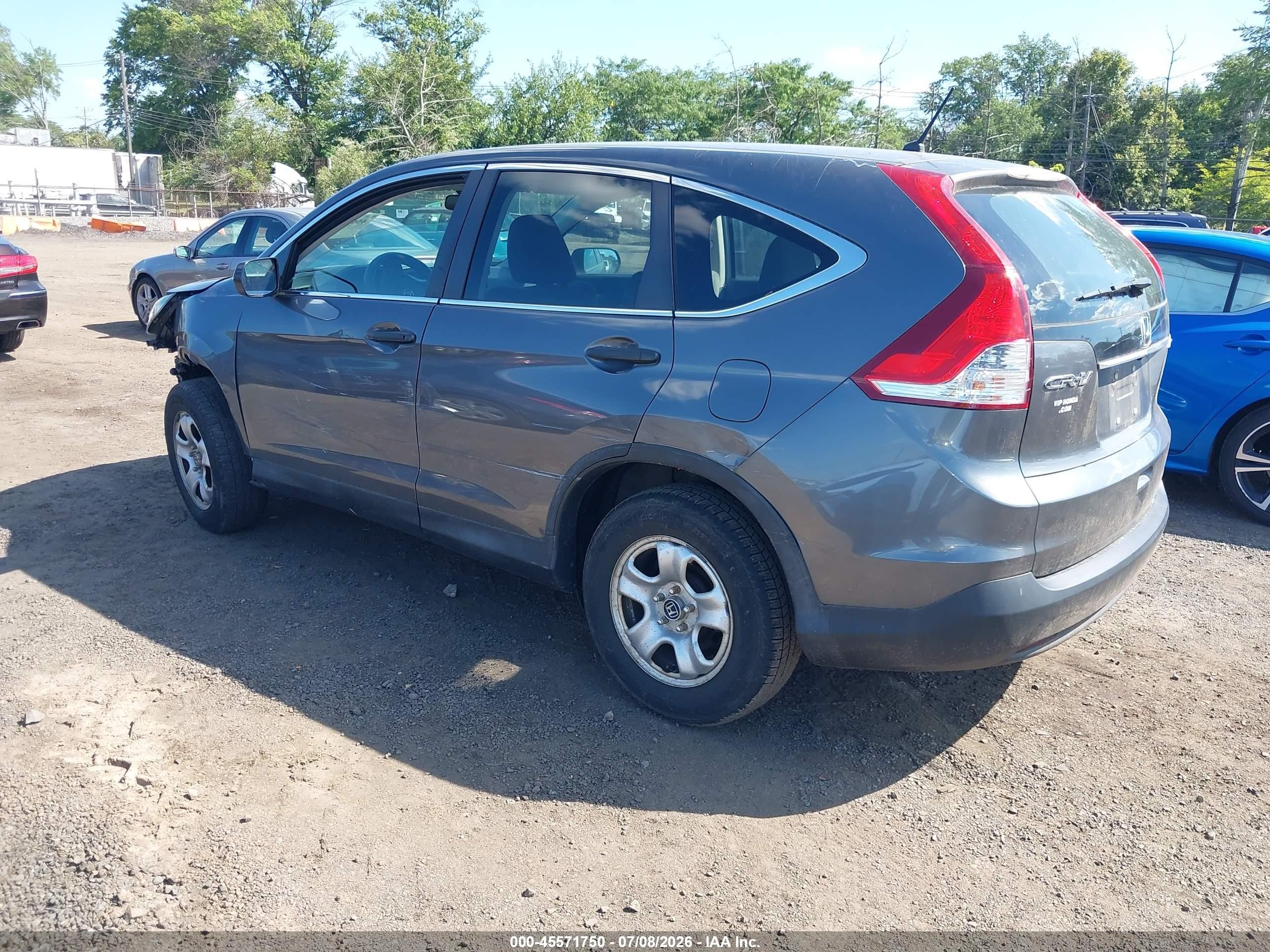 2014 Honda Cr-v Lx Серый vin: 2HKRM4H34EH708523
