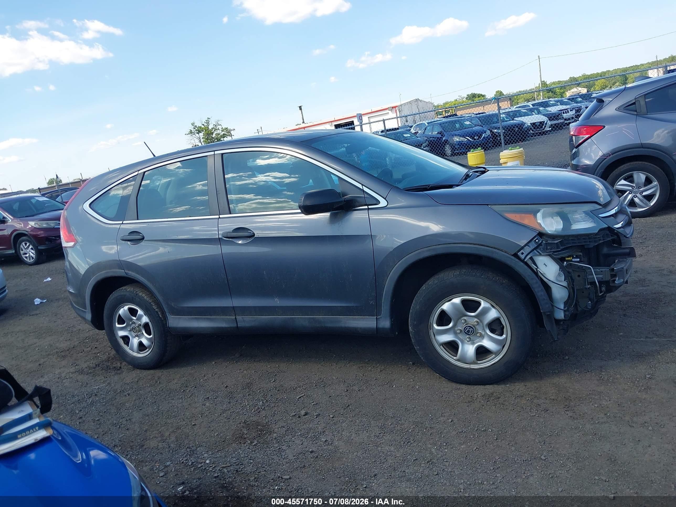 2014 Honda Cr-v Lx Серый vin: 2HKRM4H34EH708523