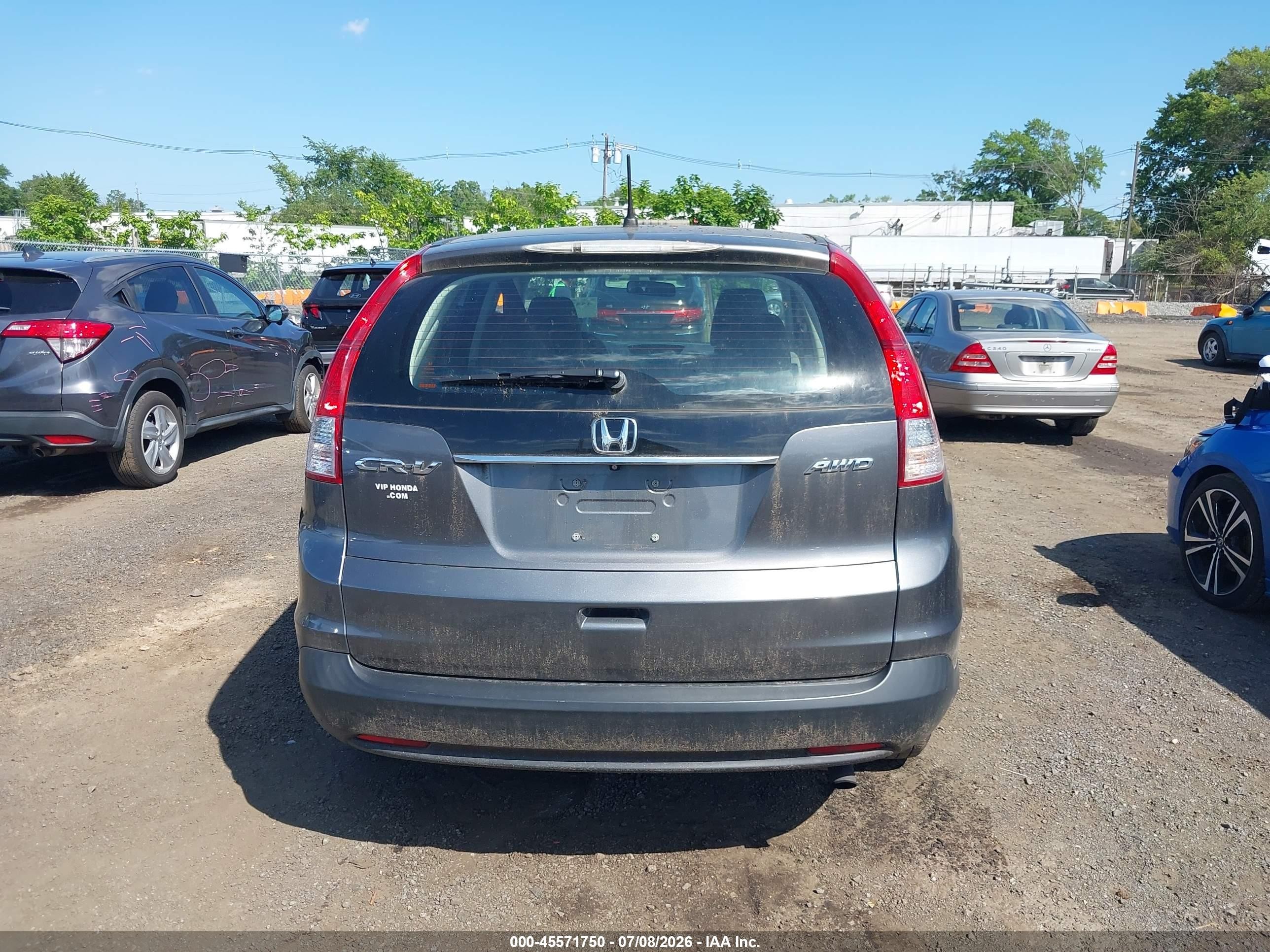 2014 Honda Cr-v Lx Серый vin: 2HKRM4H34EH708523