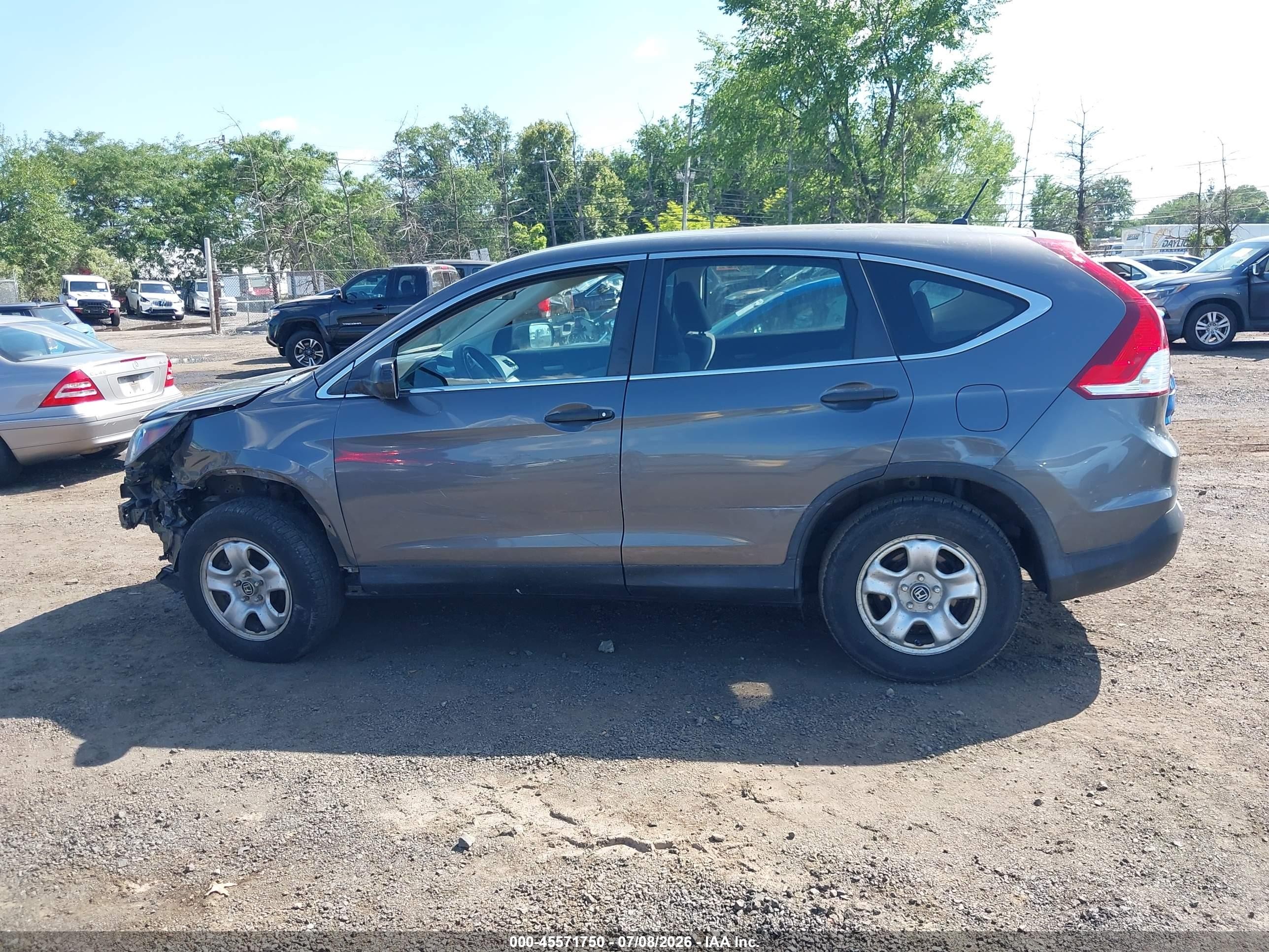 2014 Honda Cr-v Lx Серый vin: 2HKRM4H34EH708523