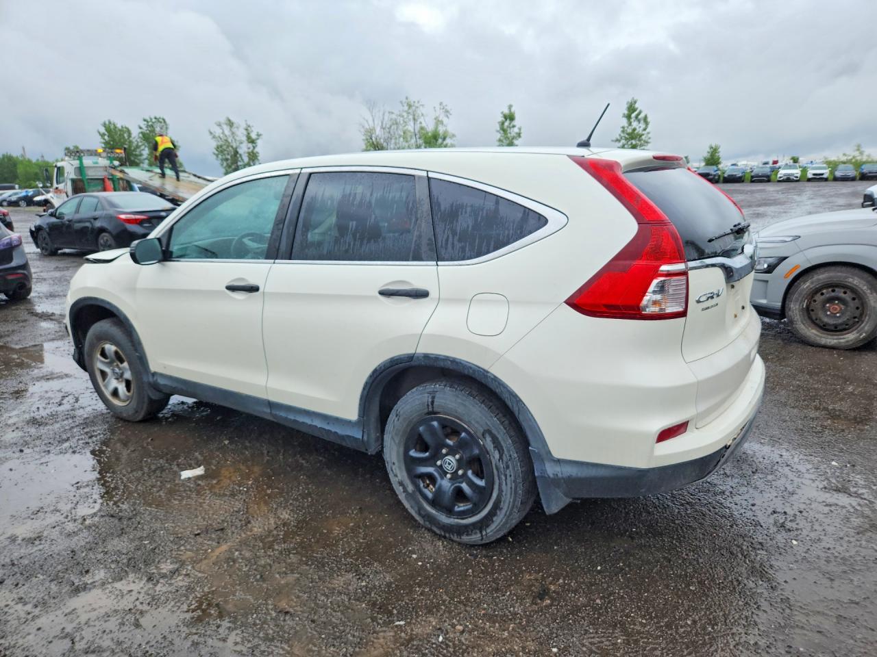 2015 Honda Cr-v Hybrid White vin: 2HKRM4H34FH125841