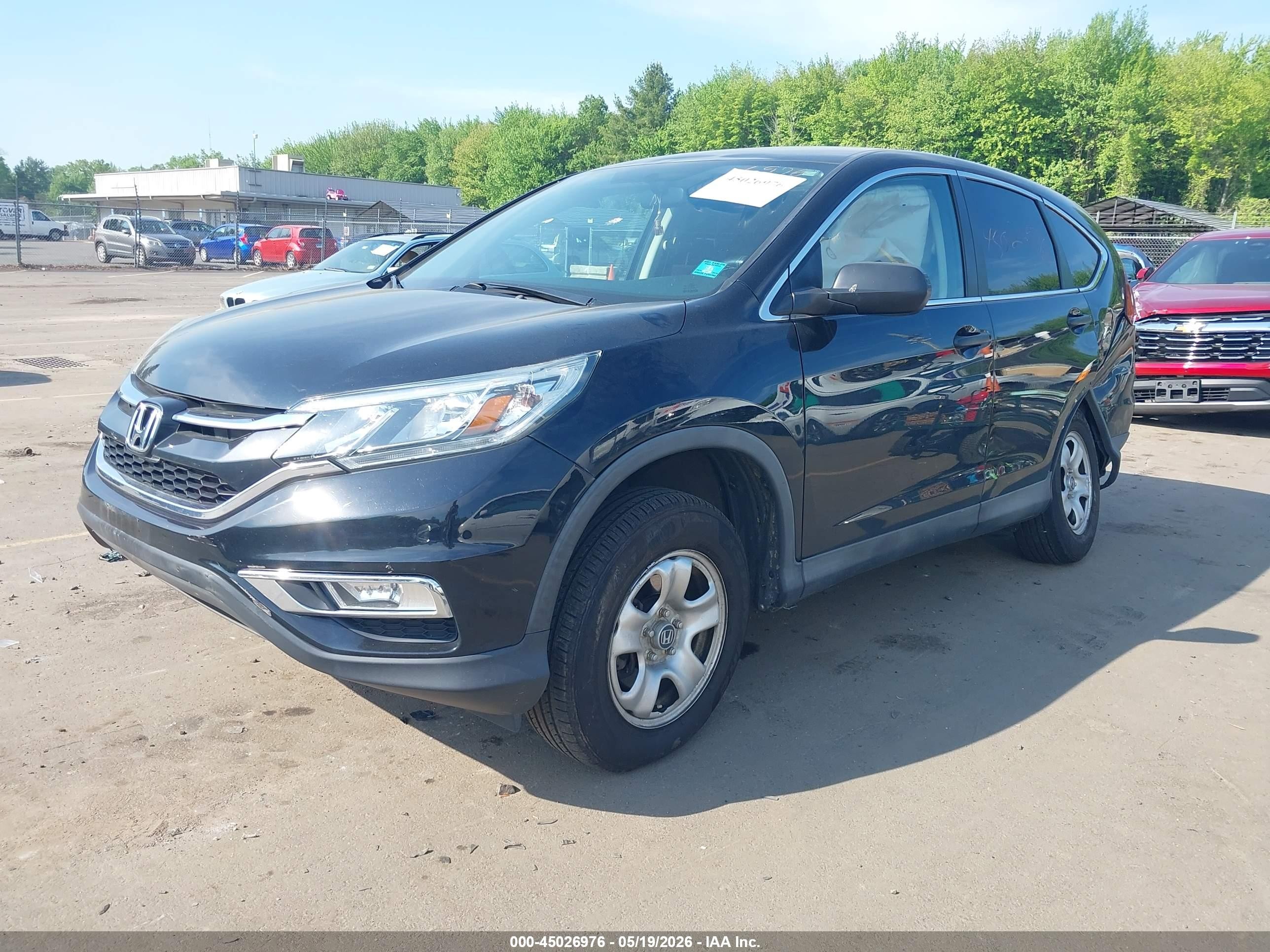 2015 Honda Cr-v Lx Black vin: 2HKRM4H34FH600971