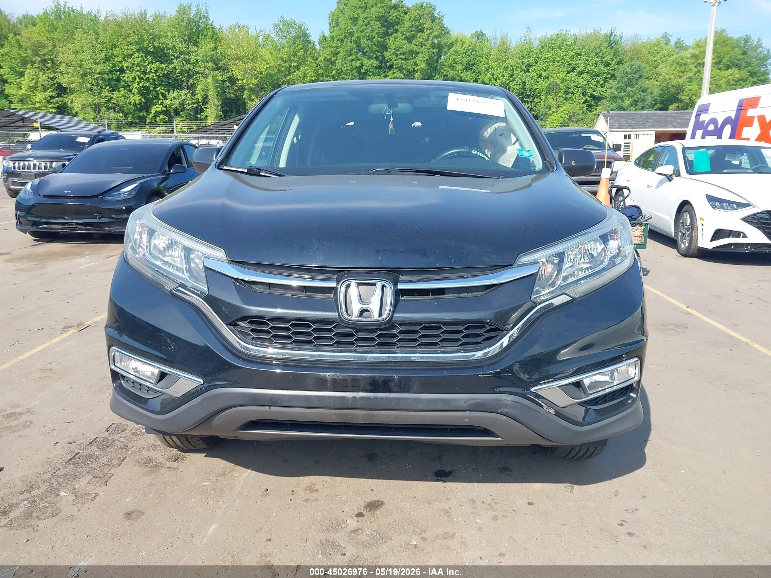 2015 Honda Cr-v Lx Black vin: 2HKRM4H34FH600971